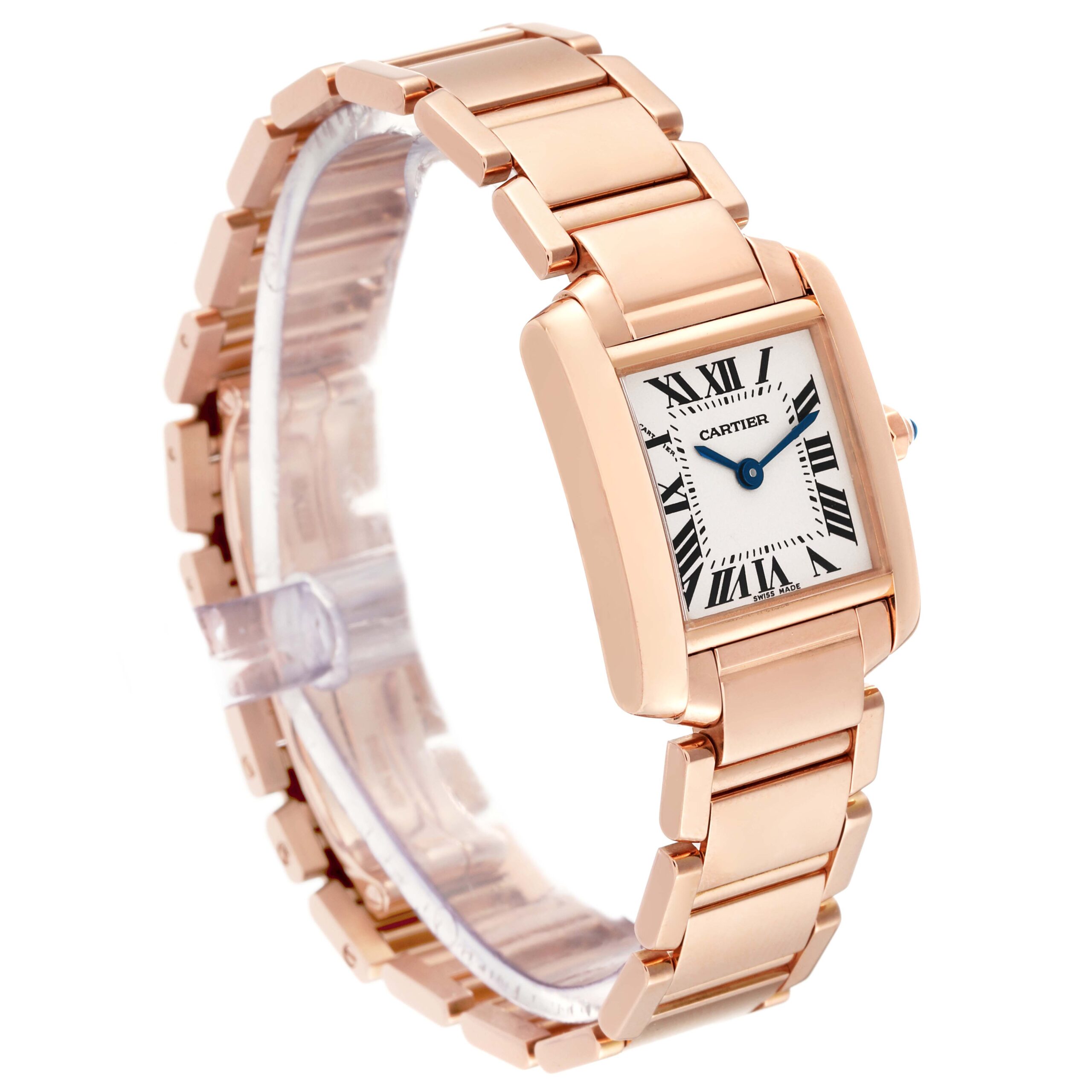 Cartier Tank Francaise 18k Rose Gold Quartz Ladies Watch W500264H