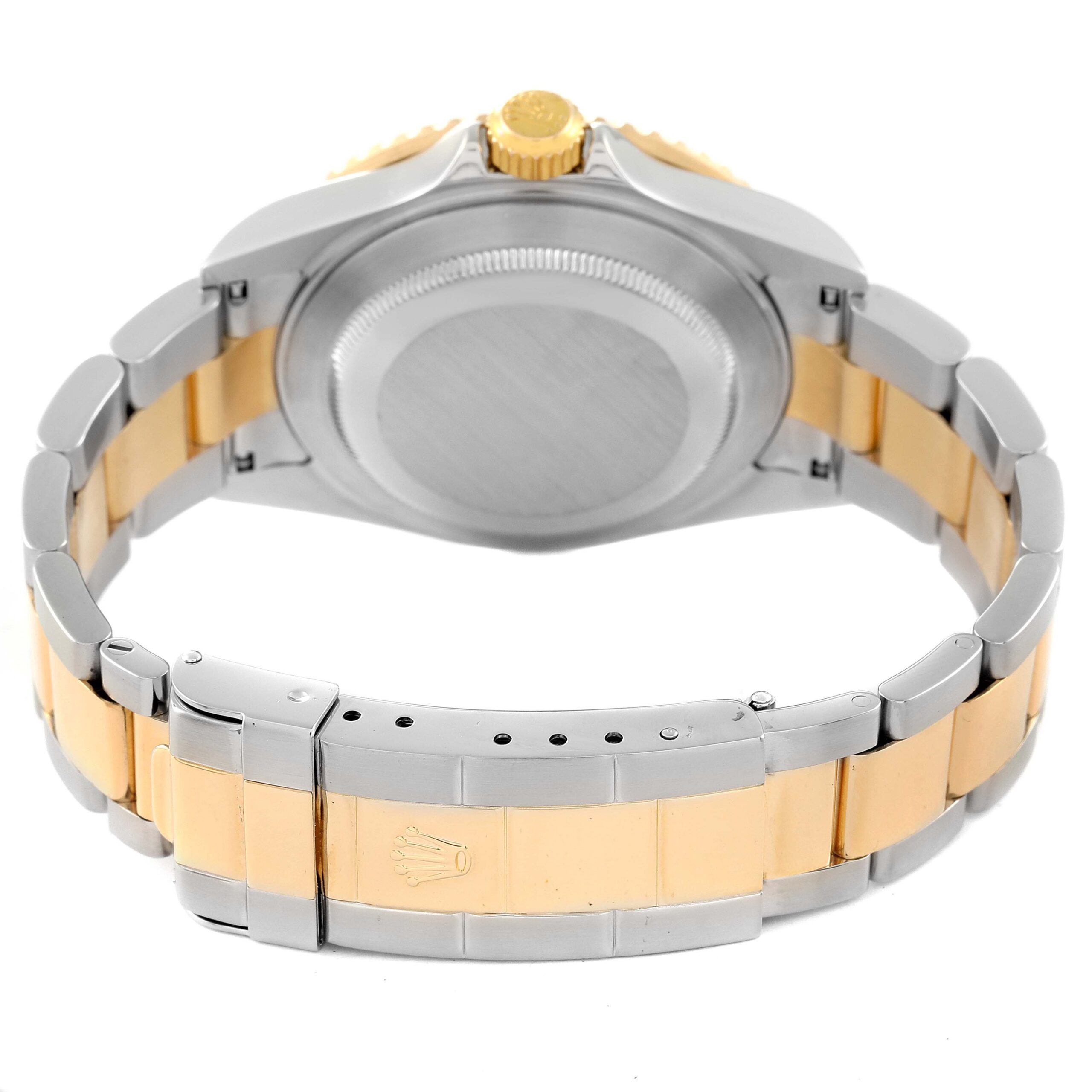 Rolex Submariner Blue Dial Steel Yellow Gold Mens Watch 16613 Box Papers