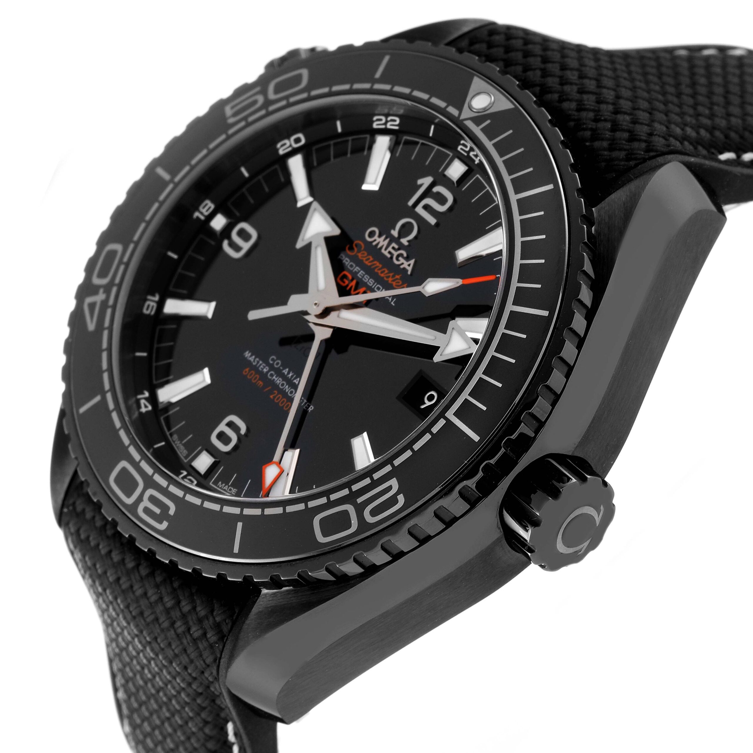 Omega Planet Ocean GMT 600M Ceramic Mens Watch 215.82.46.22.01.001 Unworn