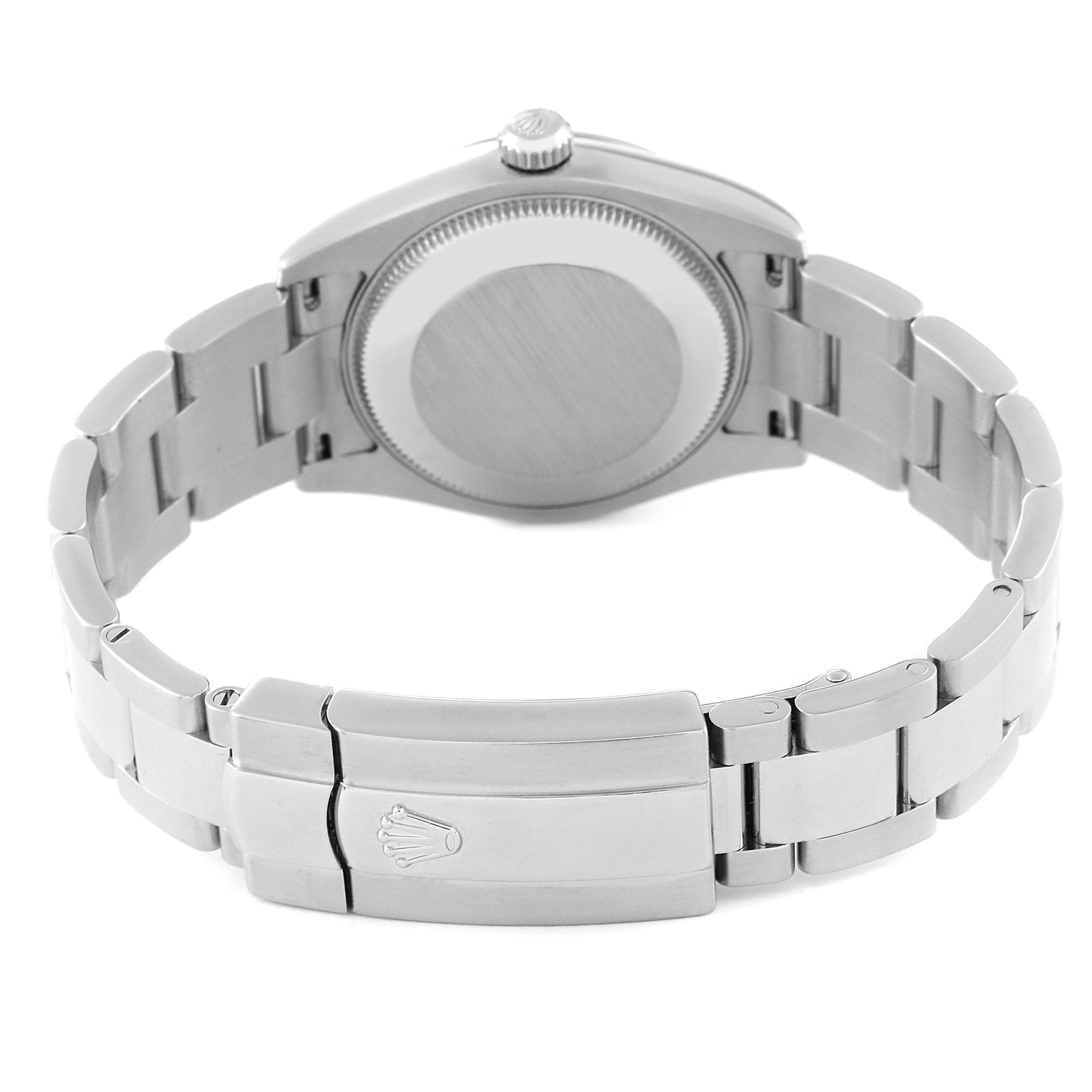 Rolex Datejust Midsize Steel White Gold Silver Dial Ladies Watch 178274