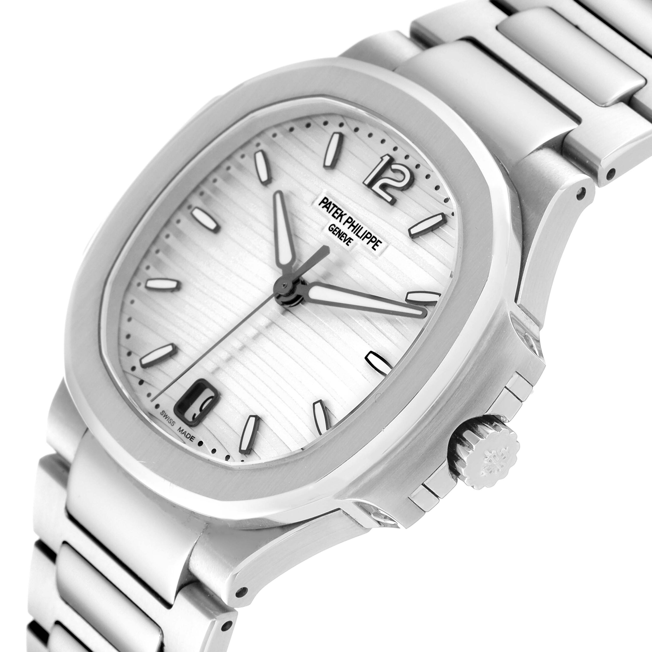 Patek Philippe Nautilus Silver Dial Steel Mens Watch 7118 Unworn