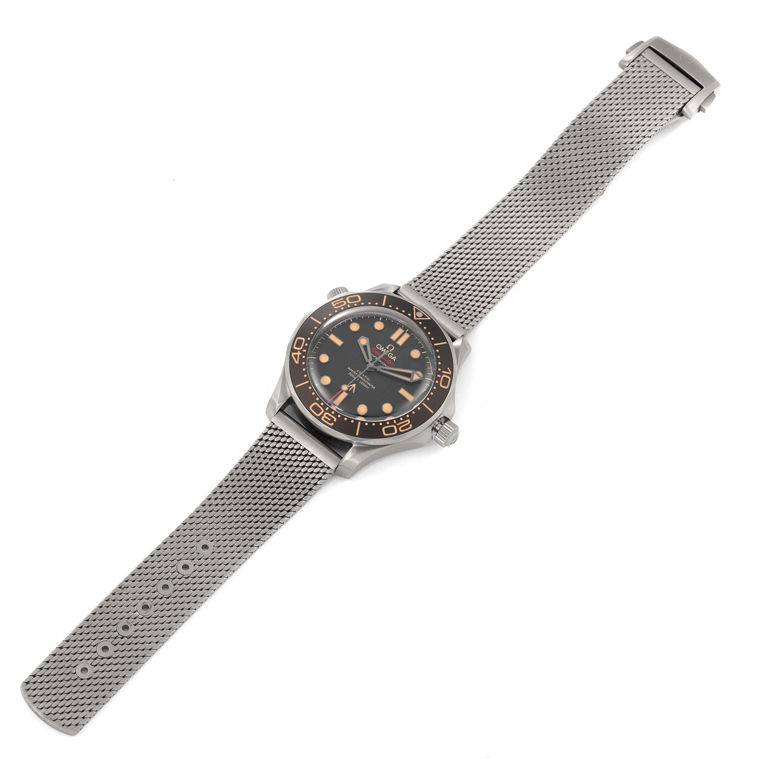 Omega Seamaster 300M 007 Edition Titanium Watch 210.90.42.20.01.001 Box Card