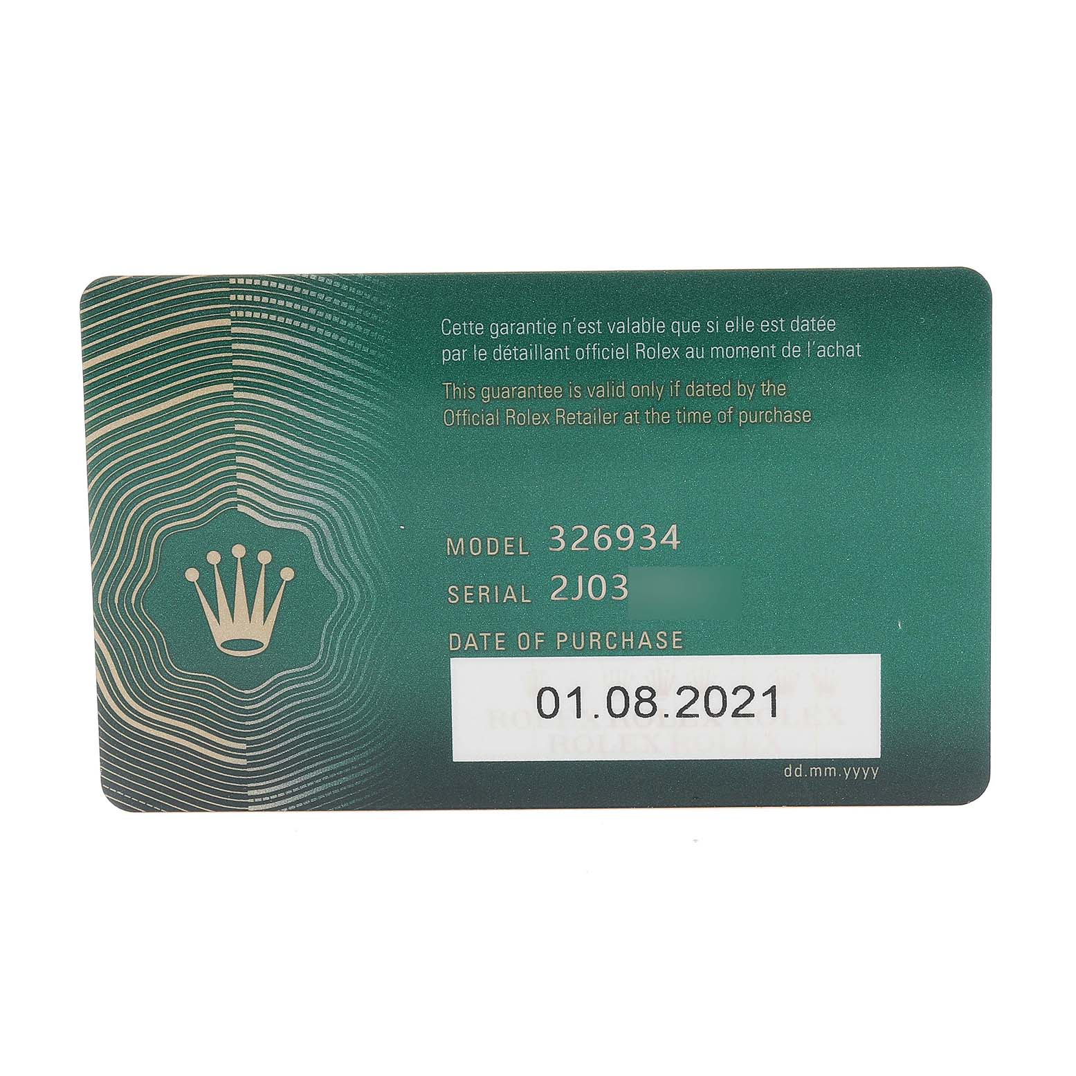 Rolex Sky-Dweller Steel White Gold Black Dial Mens Watch 326934 Unworn