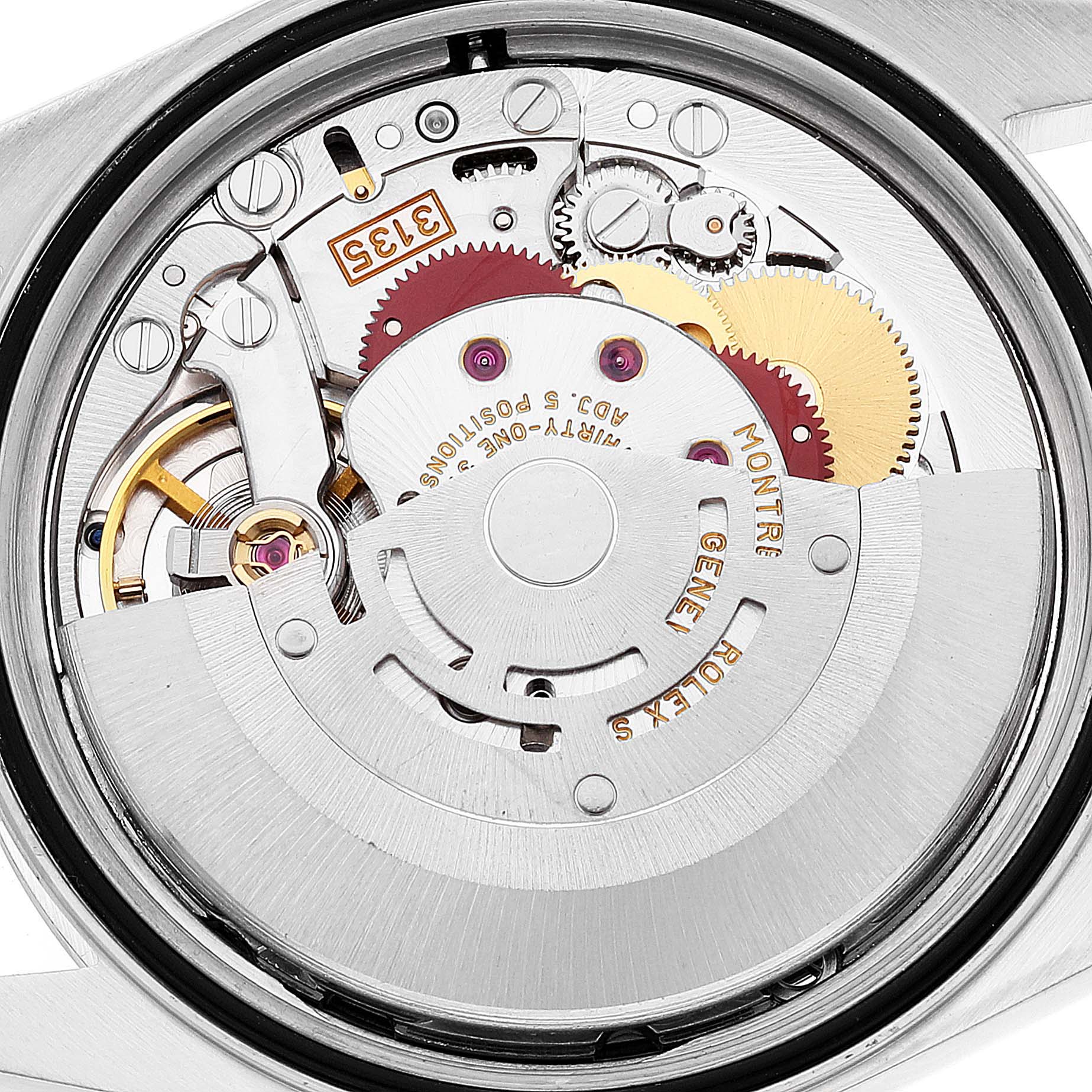 Rolex Datejust Steel White Gold Silver Diamond Dial Mens Watch 16234