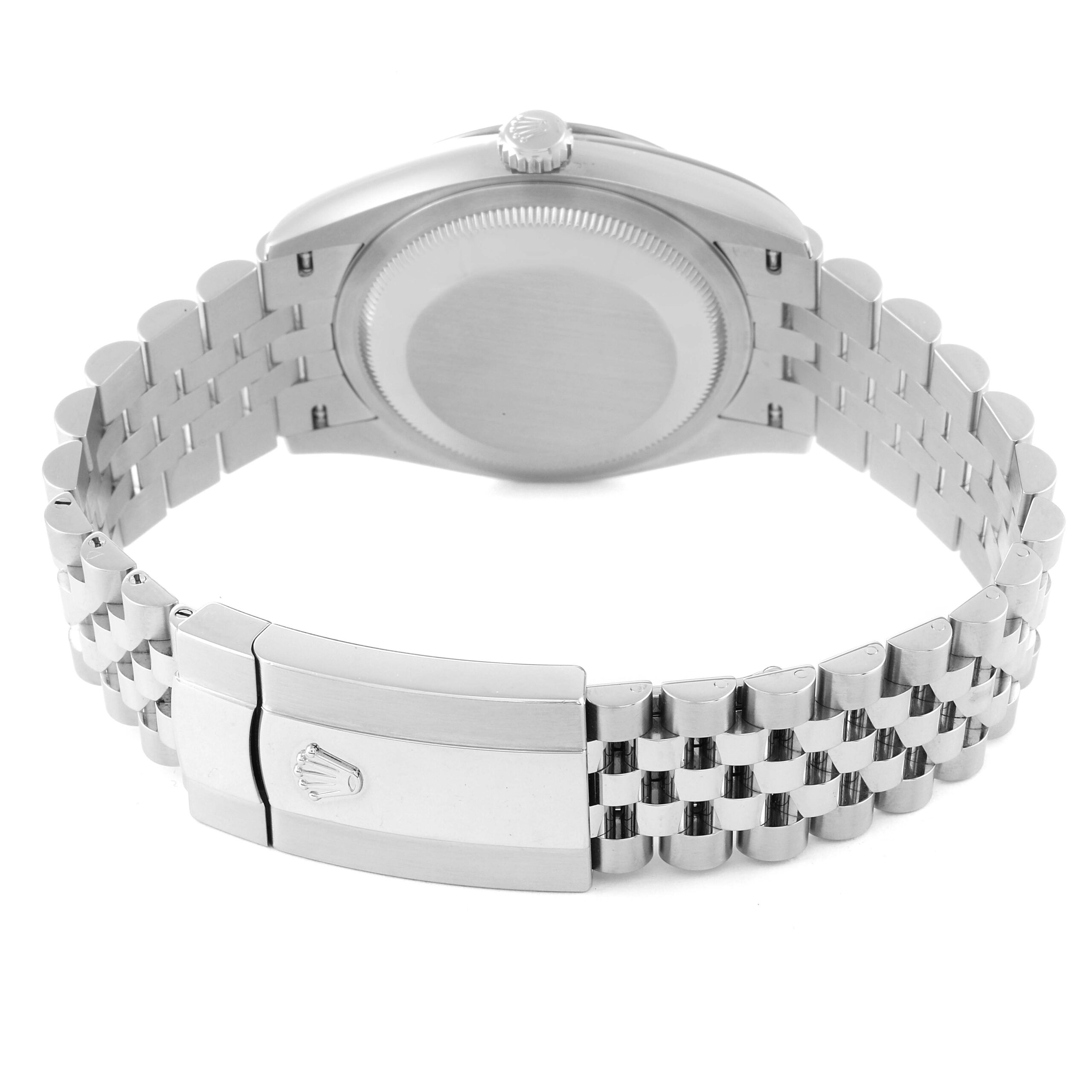 Rolex Datejust Steel White Gold Wimbledon Dial Mens Watch 126234 Unworn