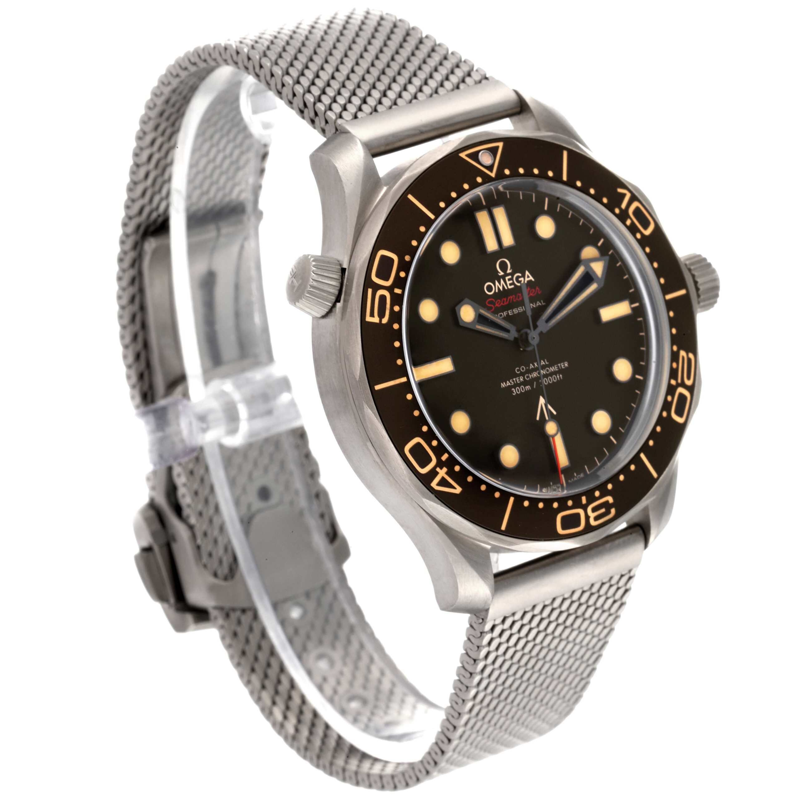 Omega Seamaster 300M 007 Edition Titanium Watch 210.90.42.20.01.001 Box Card