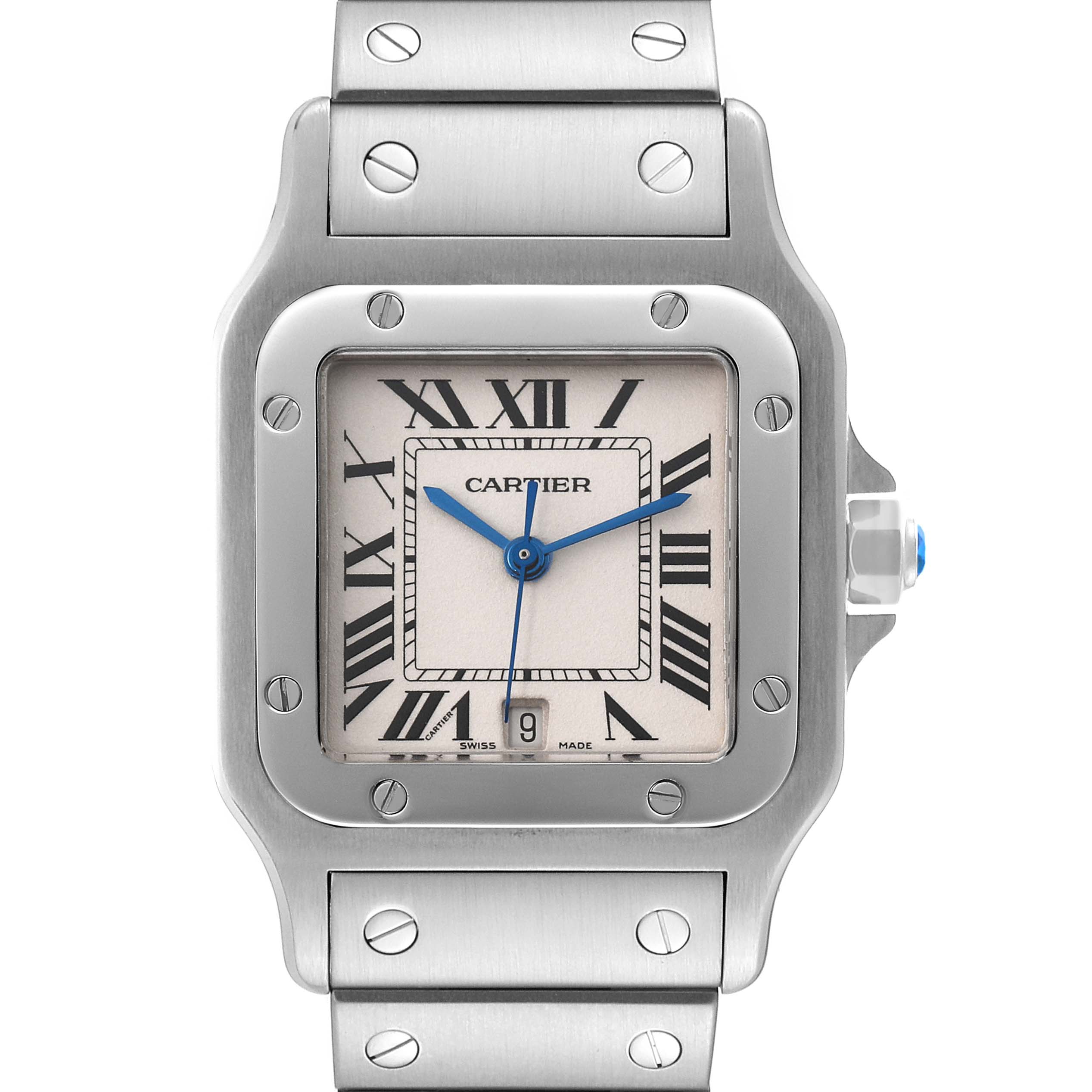 Cartier Santos Galbee Stainless Steel Mens Watch W20060D6
