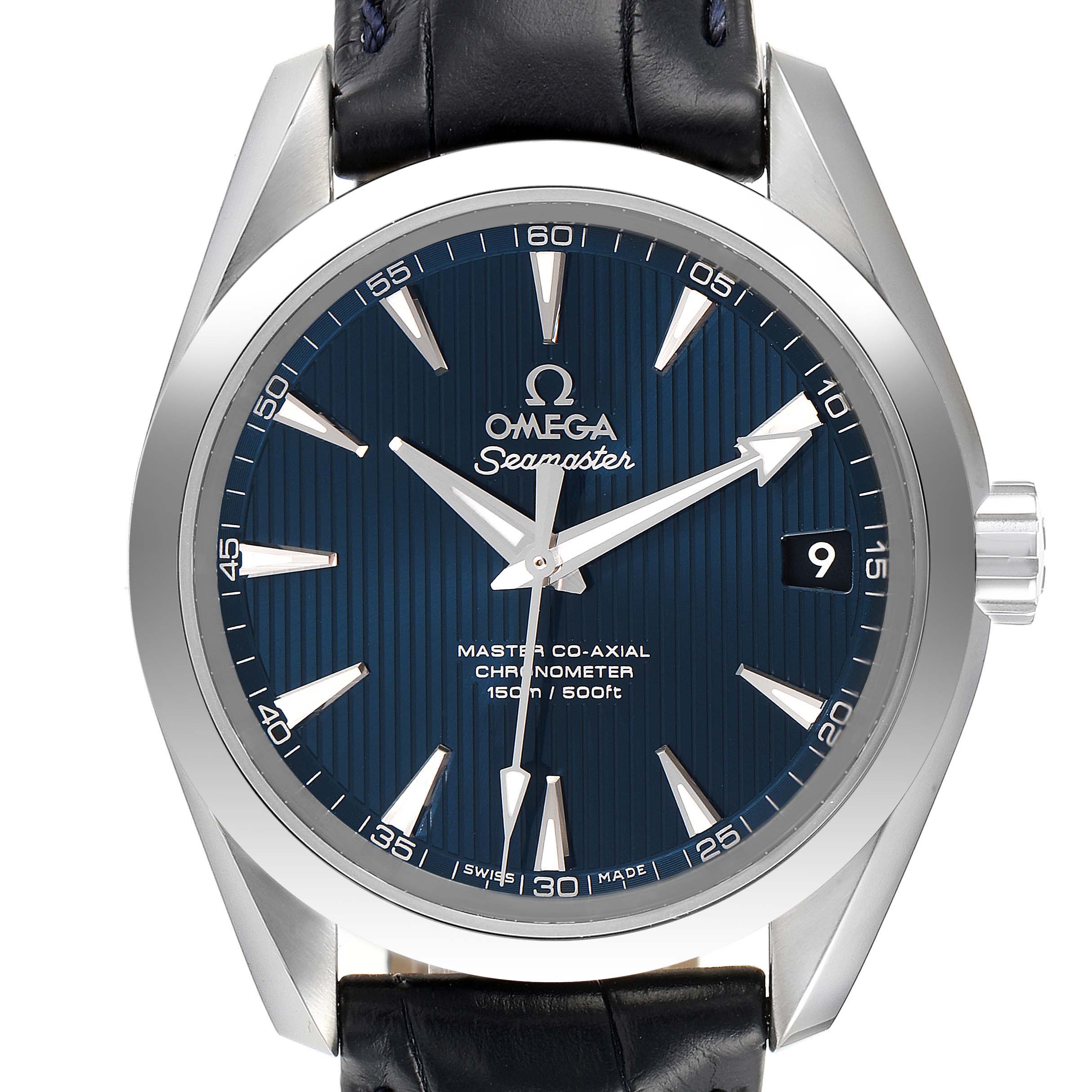 Omega Seamaster Aqua Terra Blue Dial Steel Mens Watch 231.13.39.21.03.001 Box Card