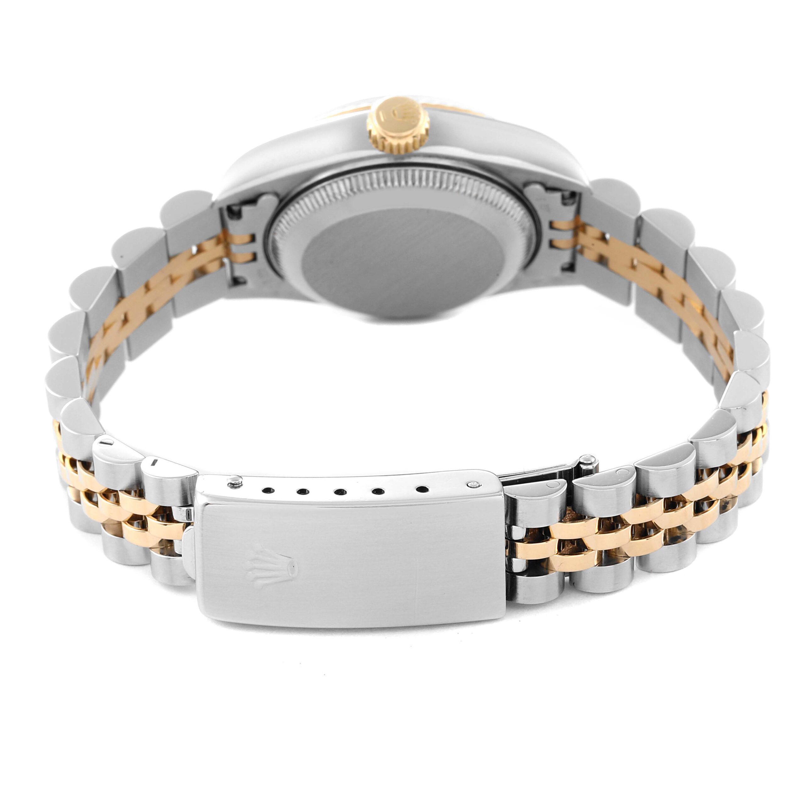 Rolex Datejust Steel Yellow Gold Blue Dial Ladies Watch 69173