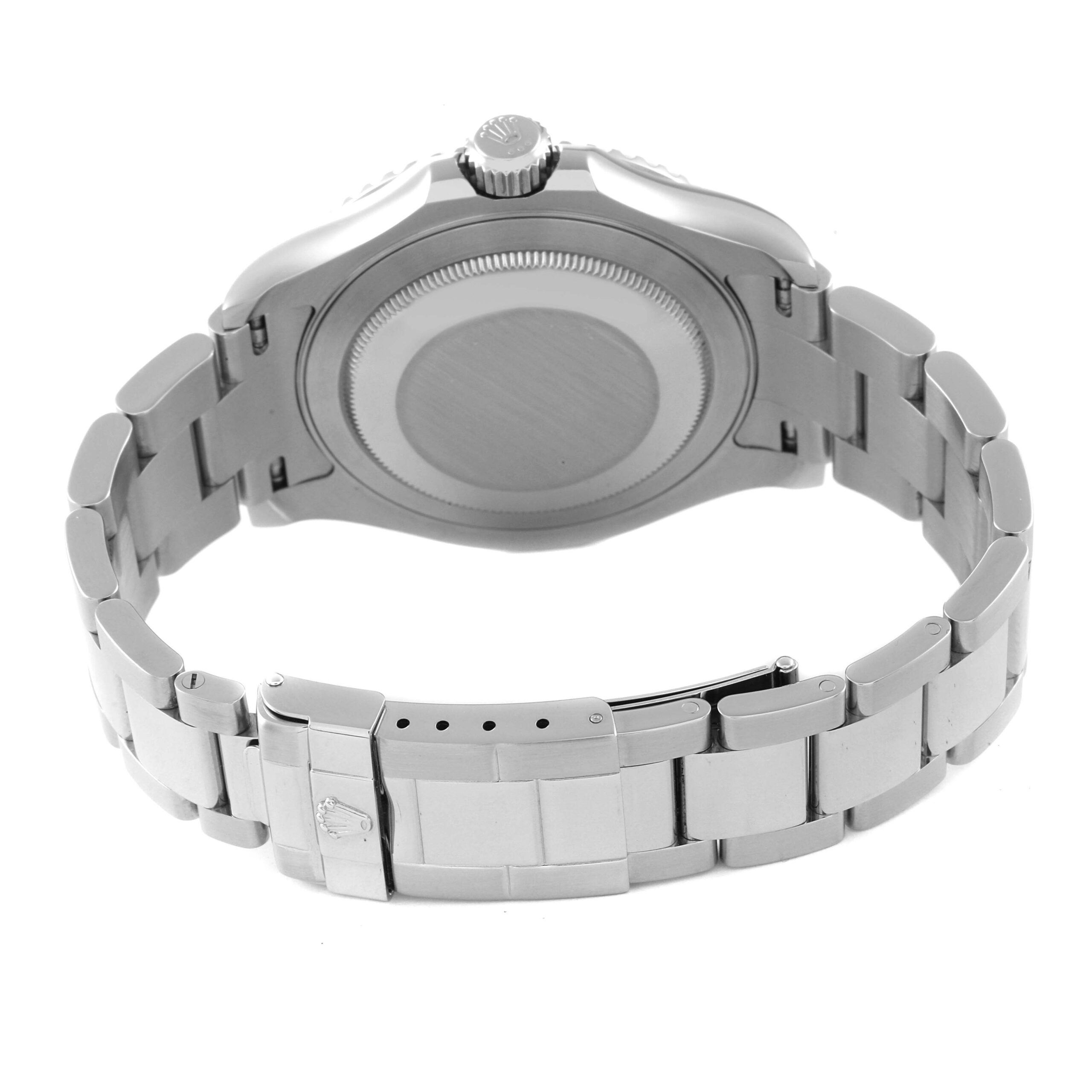 Rolex Yachtmaster Steel Platinum Dial Bezel Mens Watch 16622 Box Card