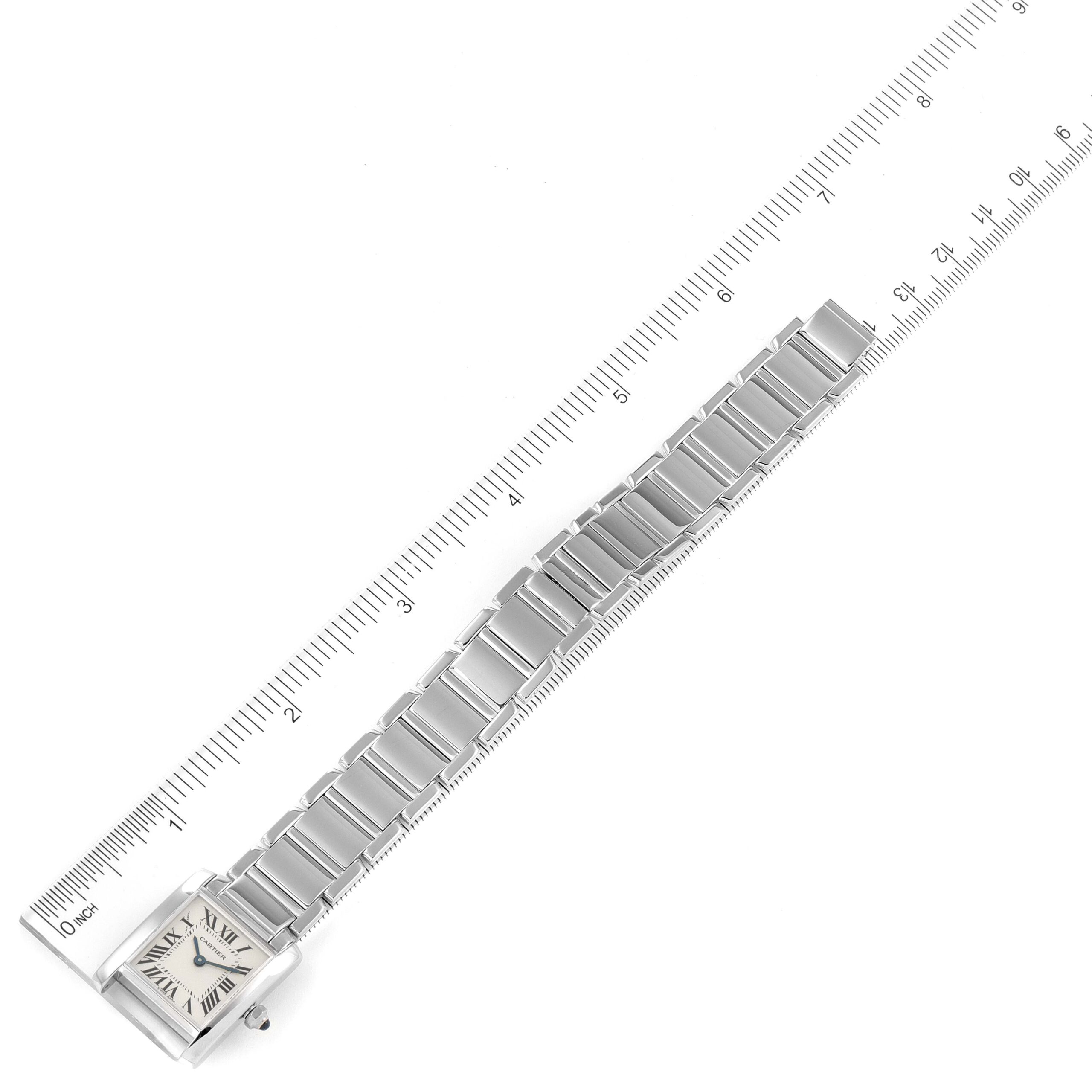 Cartier Tank Francaise White Gold Quartz Ladies Watch W50012S3