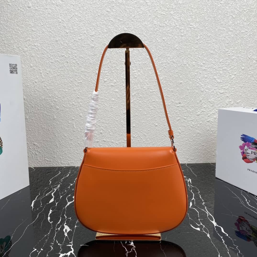 Prada Cleo Bag Dupe Brushed Leather Flap Replica Shoulder Bag