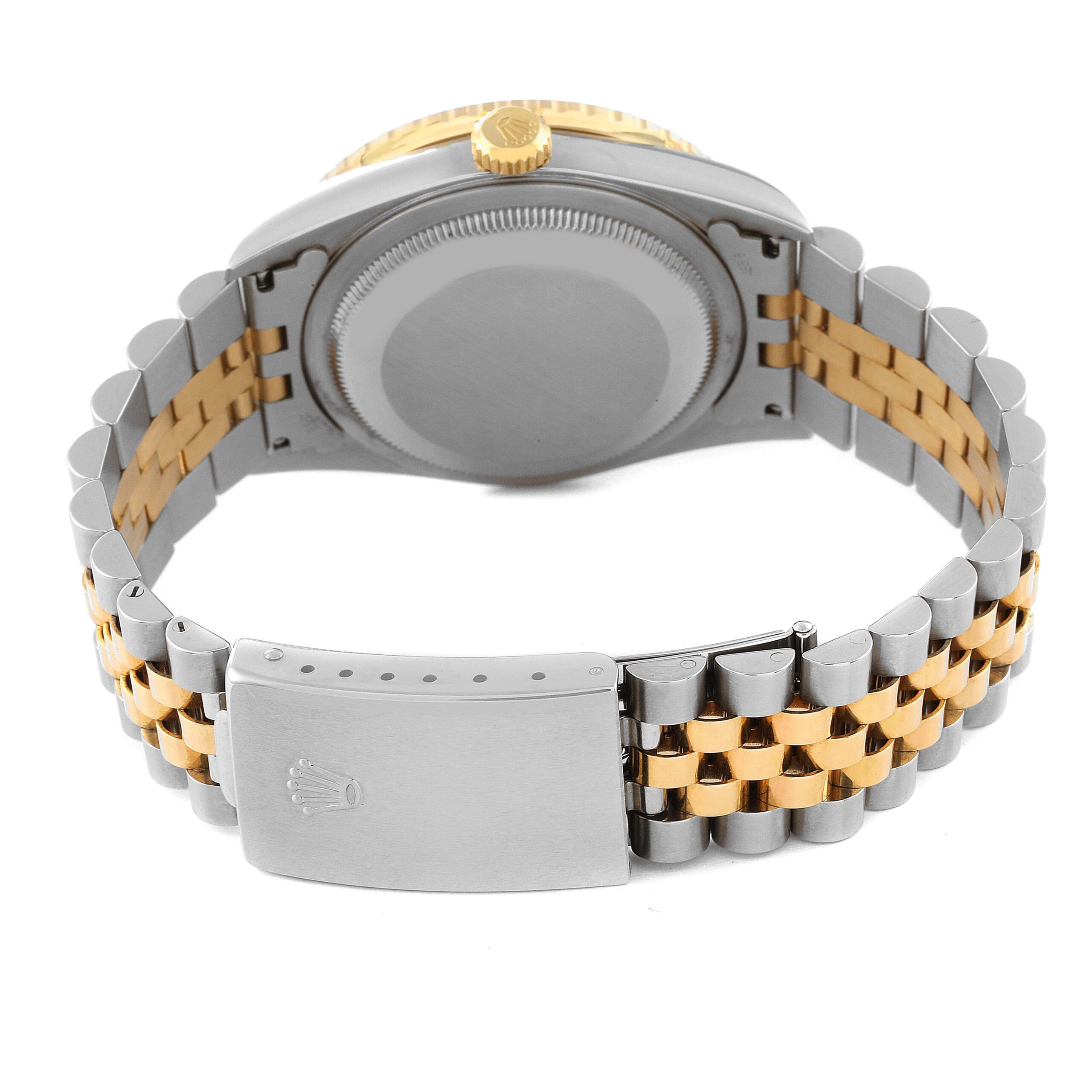 Rolex Datejust Turnograph Steel Yellow Gold Mens Watch 16263