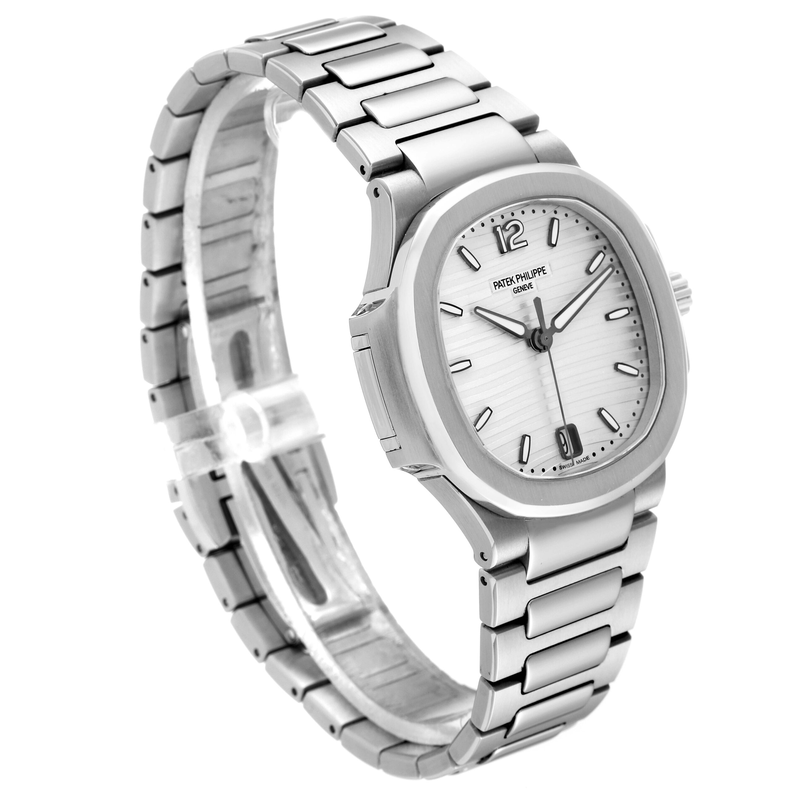 Patek Philippe Nautilus Silver Dial Steel Mens Watch 7118 Unworn