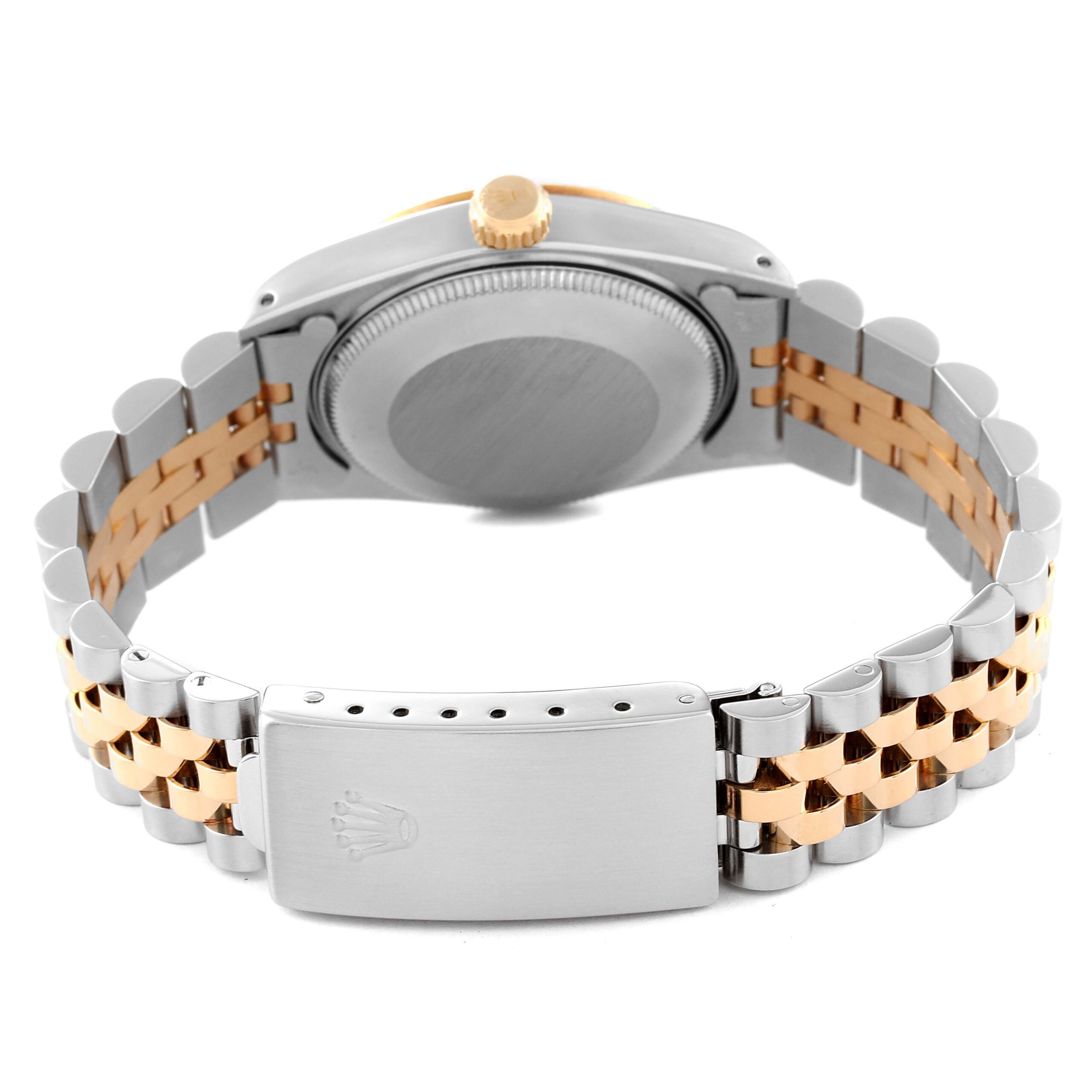 Rolex Datejust Midsize Steel Yellow Gold Diamond Ladies Watch 68273