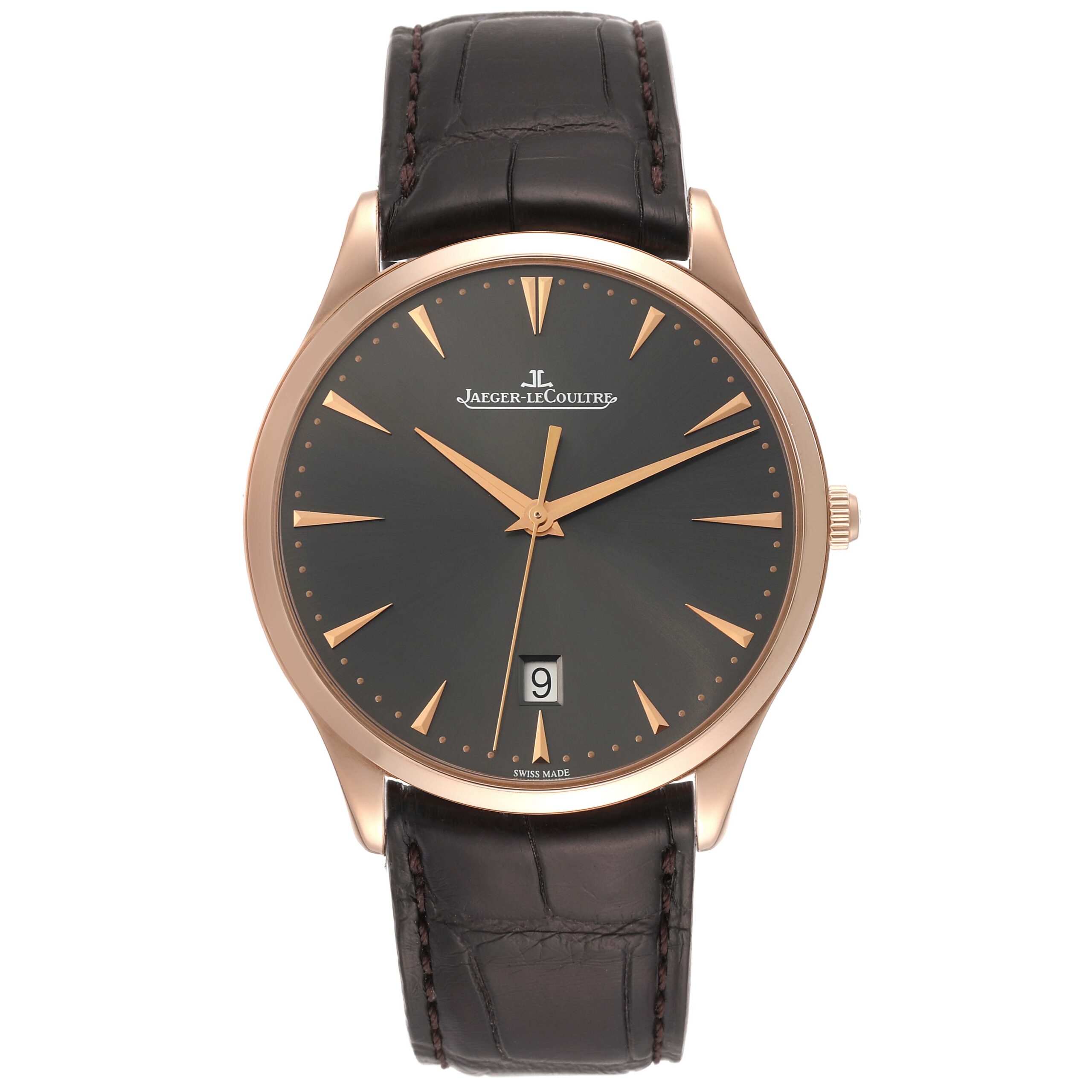 Jaeger Lecoultre Master Grande Ultra Thin Rose Gold Mens Watch 174.2.37.S