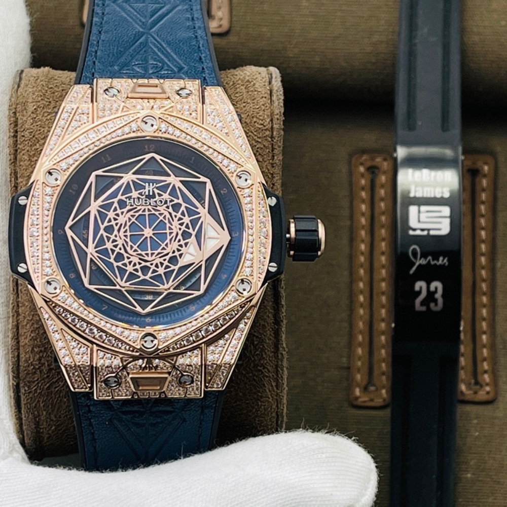 Hengbao HB Yu. Hublot Big Bang Sang Bleu series 415.NX.1112.VR.MXM16 tattoo watch personality