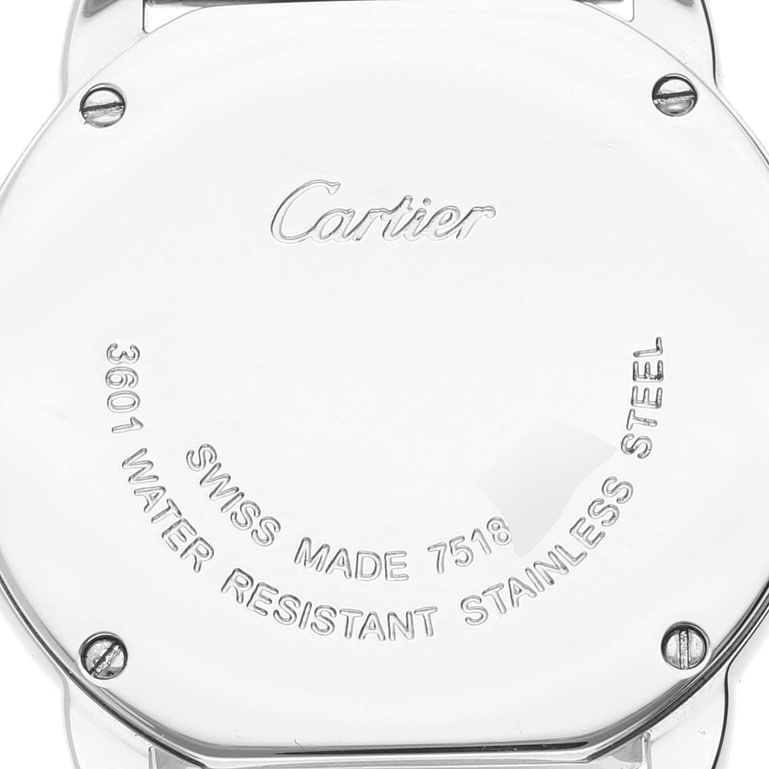Cartier Ronde Solo Small Stainless Steel Quartz Ladies Watch W6701004 Box Papers