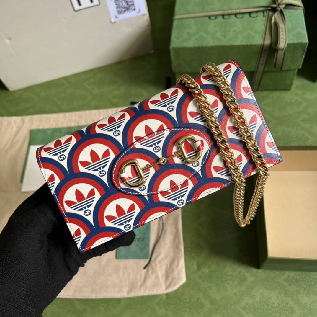 Adidas x Gucci Wallet With Chain 621892 Replica Crossbody Bag