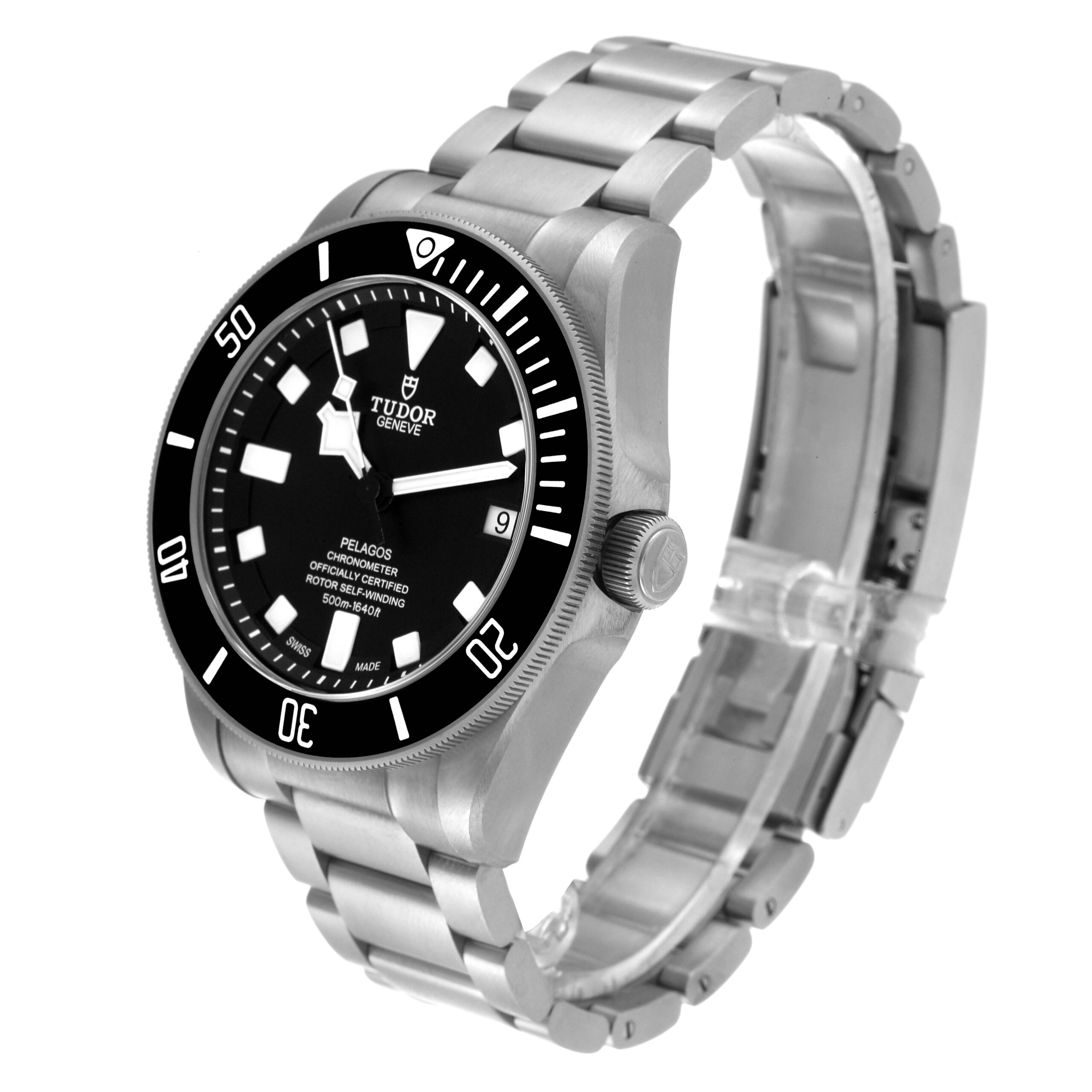 Tudor Pelagos Black Dial Titanium Mens Watch 25600TN Box Card