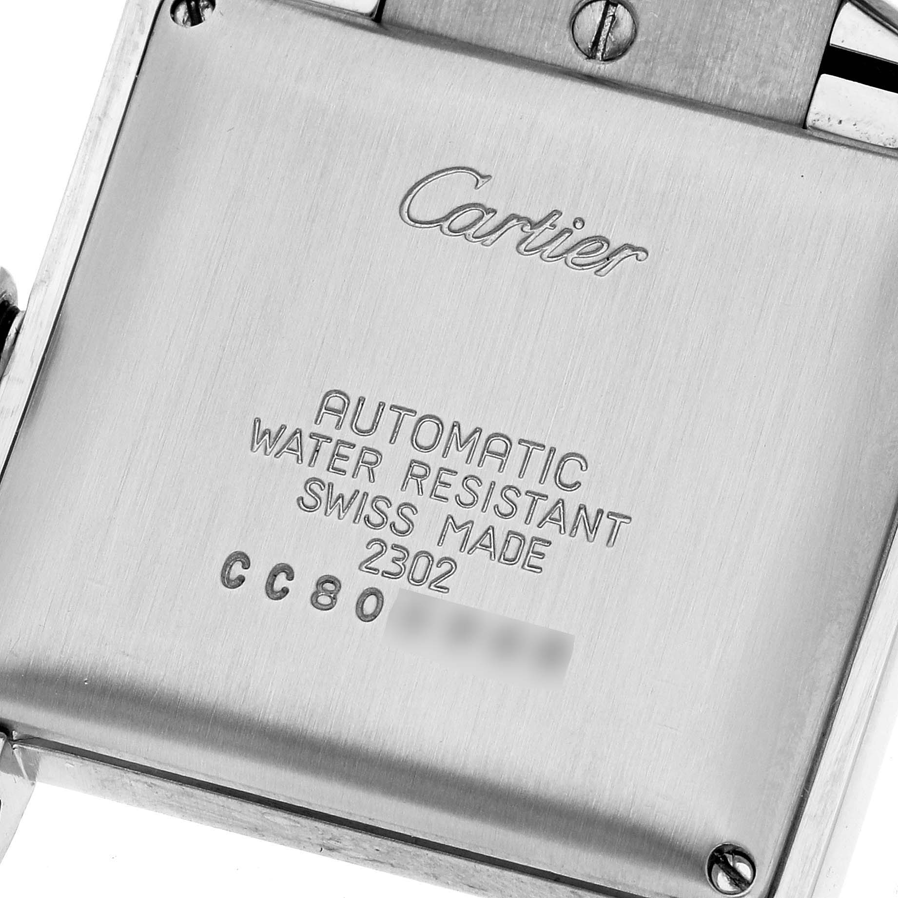 Cartier Tank Francaise Large Automatic Steel Mens Watch W51002Q3