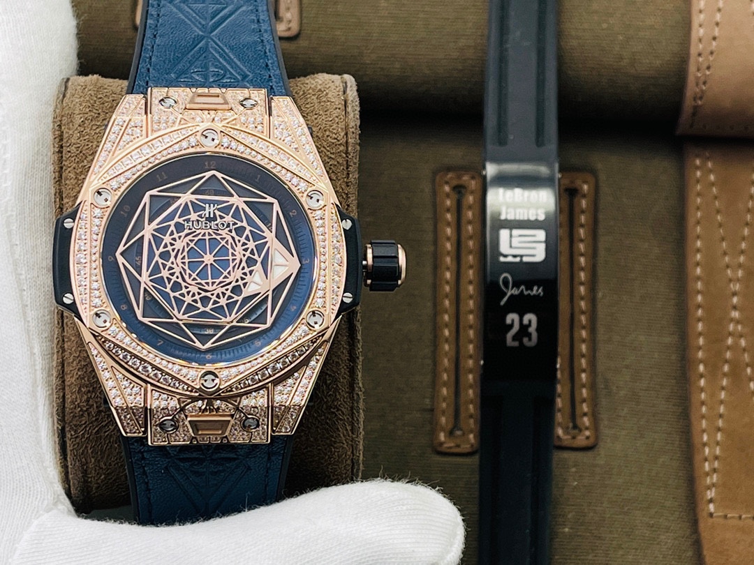 Hengbao HB Yu. Hublot Big Bang Sang Bleu series 415.NX.1112.VR.MXM16 tattoo watch personality