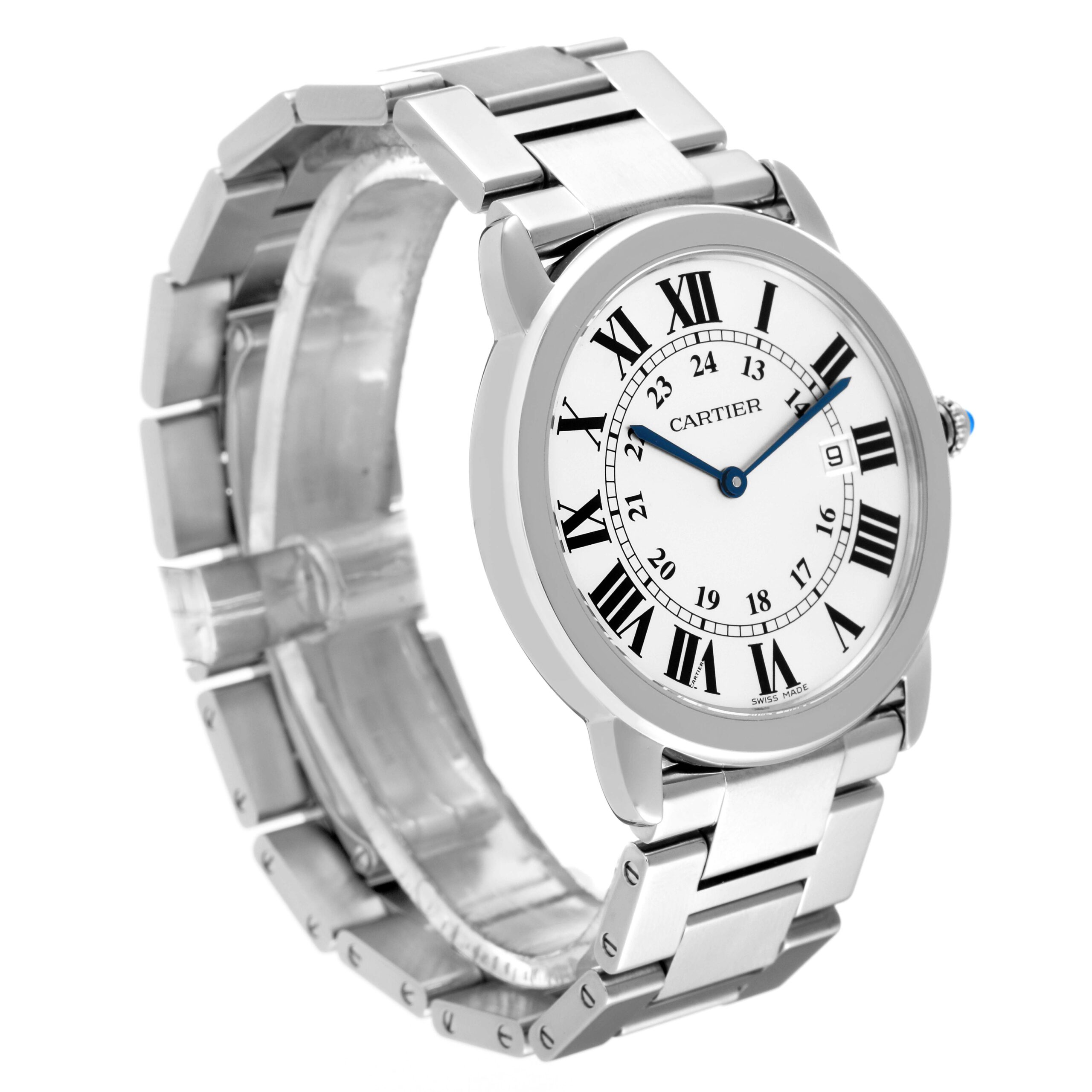 Cartier Ronde Solo Large 36mm Stainless Steel Mens Watch W6701005