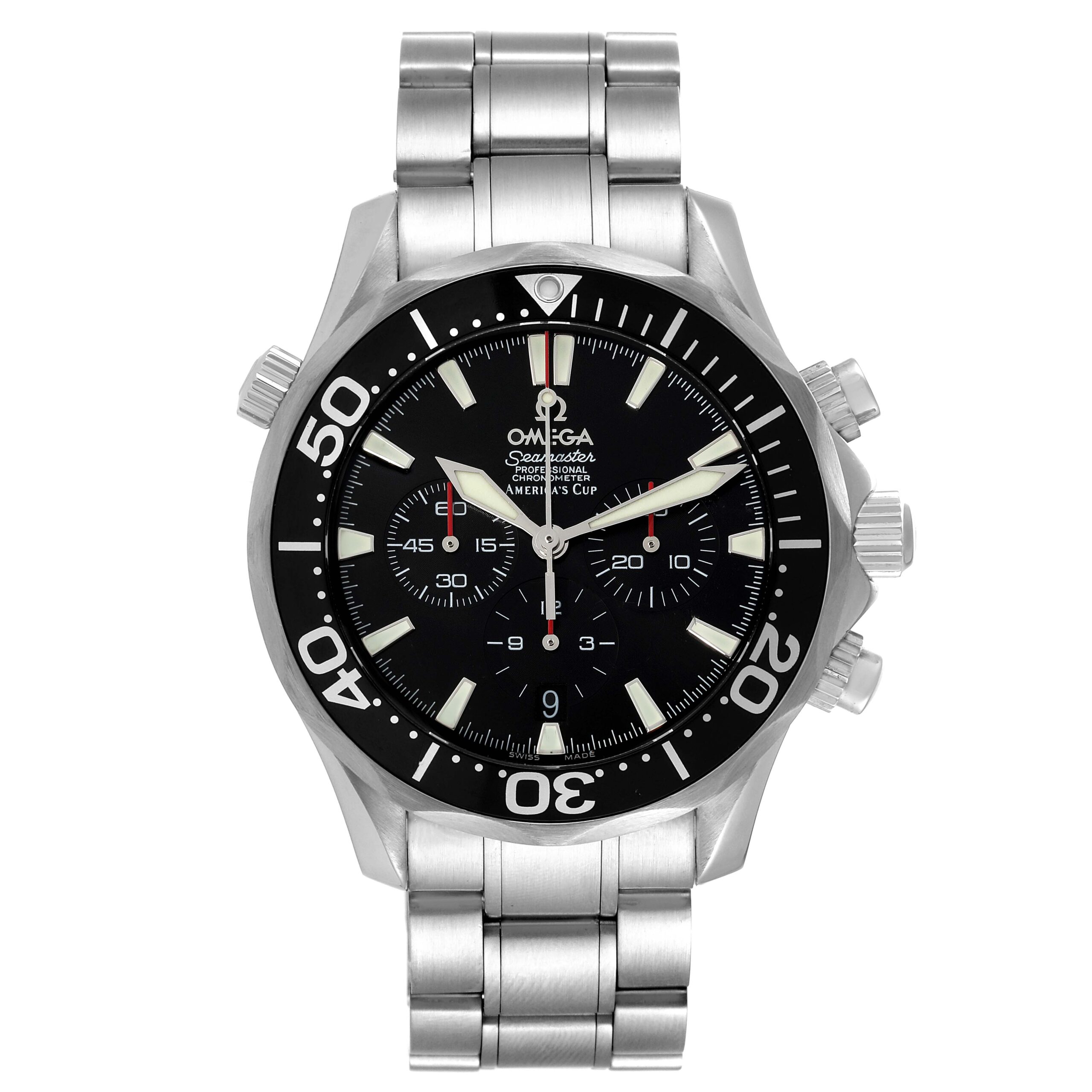 Omega Seamaster 300M Chronograph Americas Cup Mens Watch 2594.50.00 Card