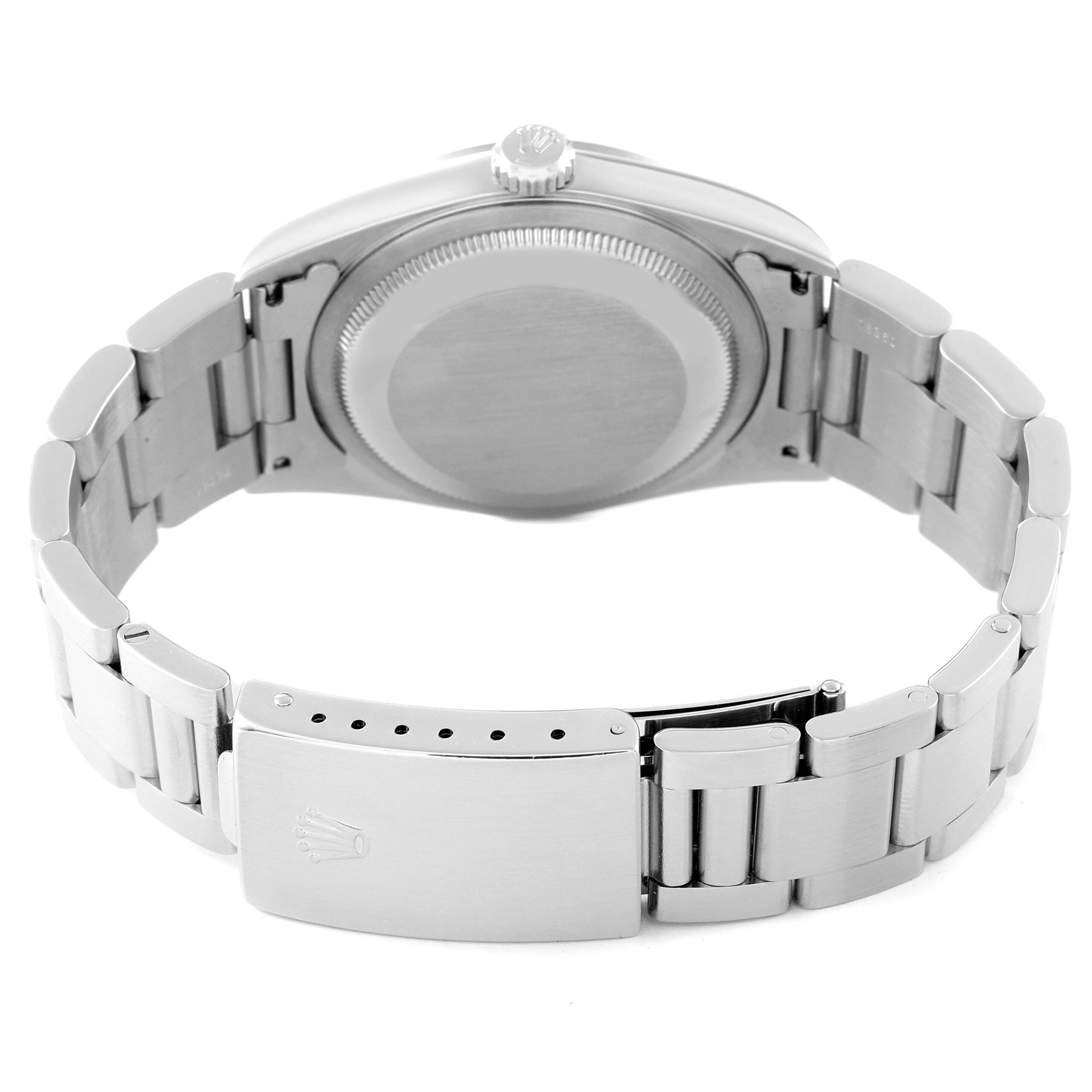 Rolex Datejust White Roman Dial Steel Mens Watch 16200 Box Papers