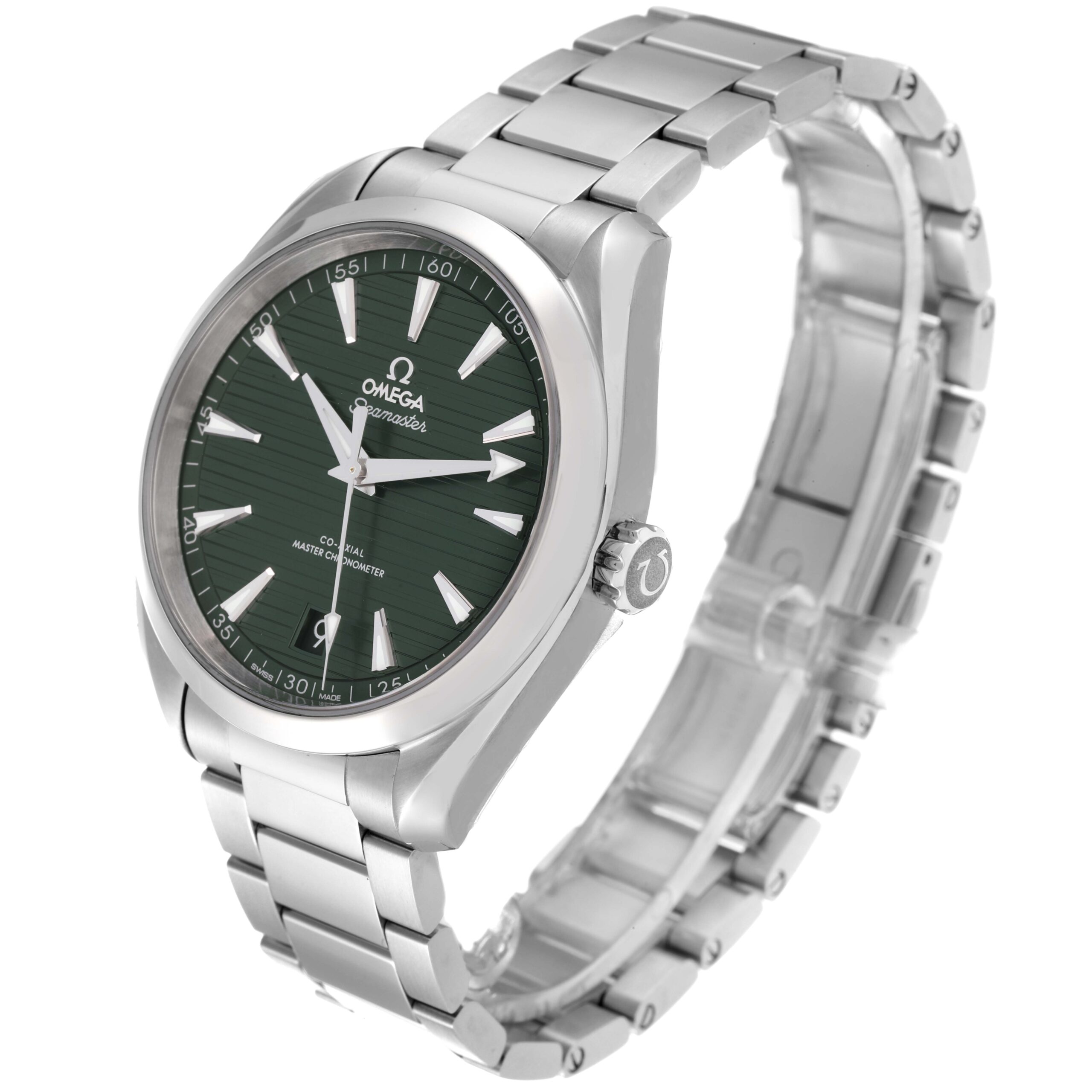 Omega Seamaster Aqua Terra Green Dial Steel Watch 220.10.41.21.10.001 Unworn