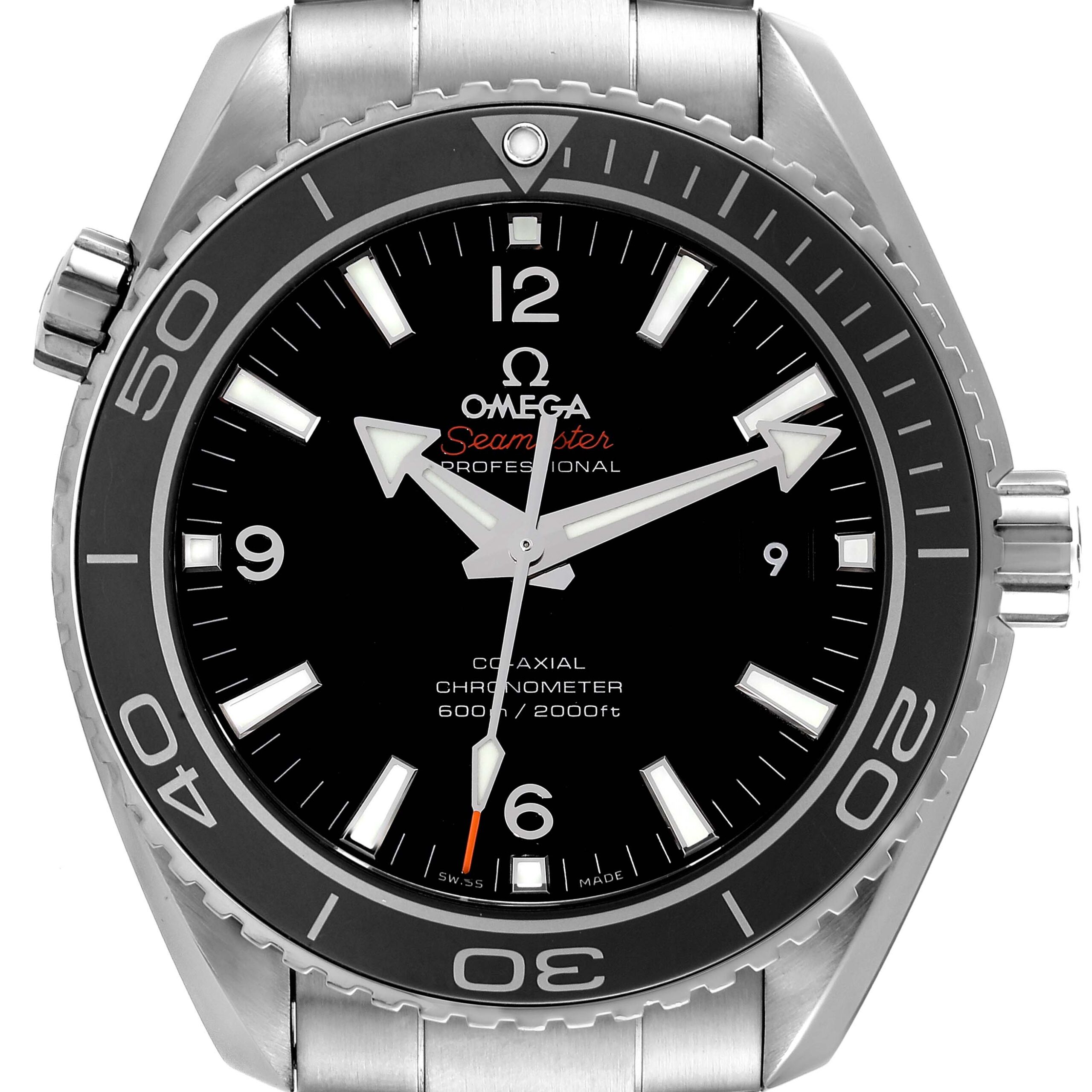 Omega Seamaster Planet Ocean 600M Steel Mens Watch 232.30.46.21.01.001 Box Card