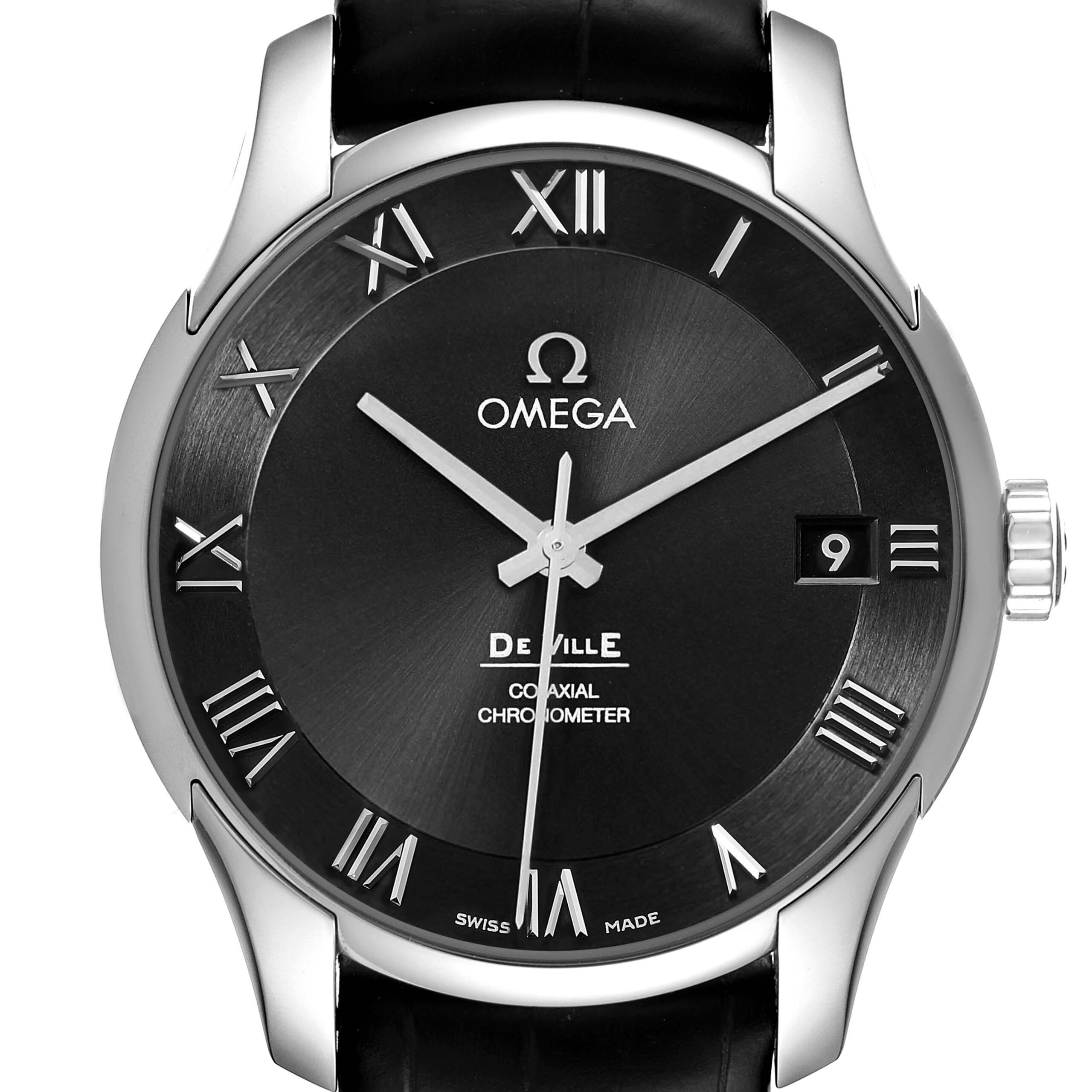 Omega DeVille Black Dial Steel Mens Watch 431.10.41.21.01.001