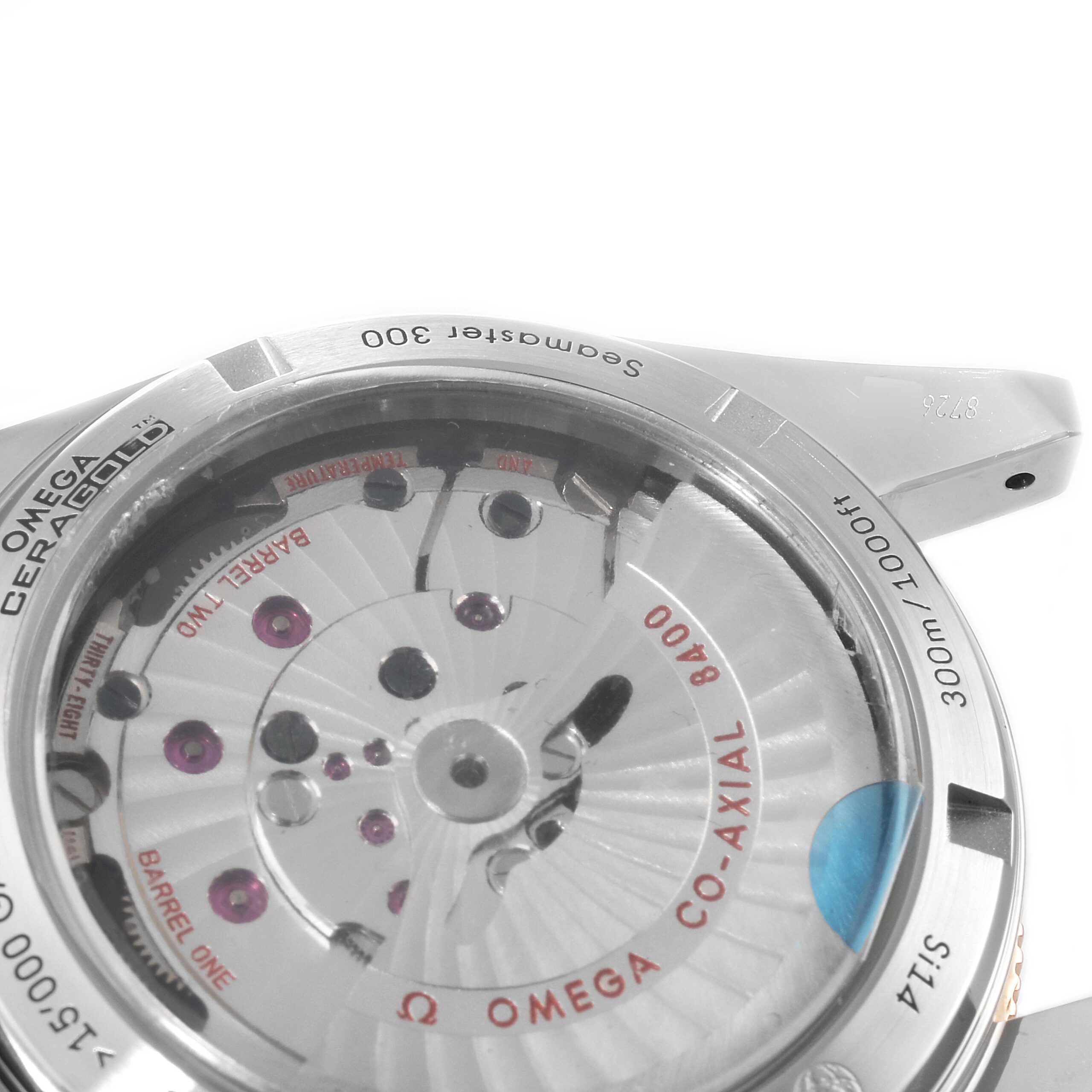 Omega Seamaster 300 Co-Axial Steel Rose Gold Mens Watch 233.20.41.21.01.001