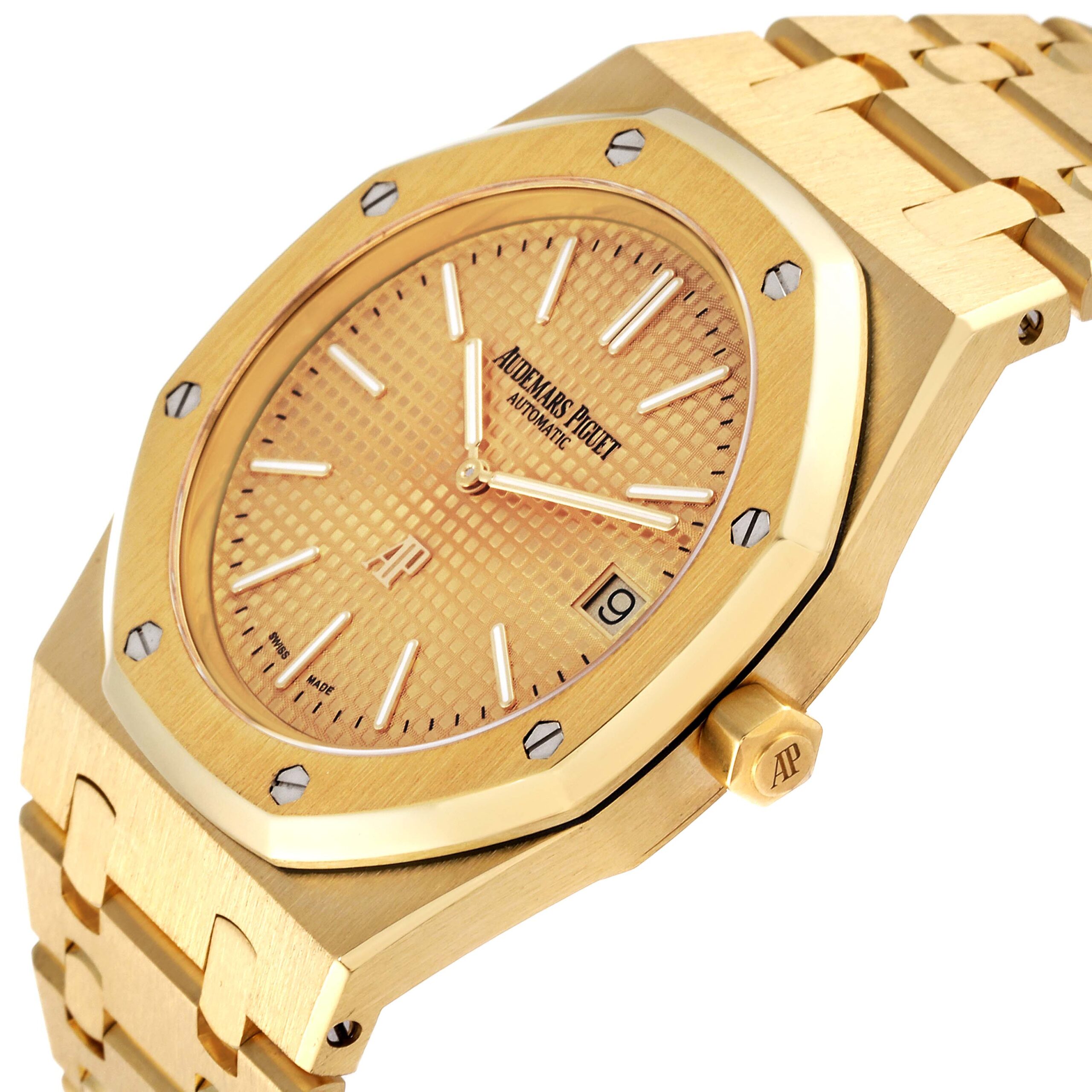 Audemars Piguet Royal Oak Jumbo Yellow Gold Bruno Mars 24K Magic World Tour Limited Edition Mens Watch 15202BA