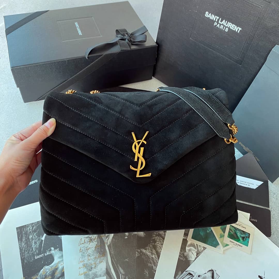 YSL Dupes Bags Loulou Monogram Quilted Velvet Shoulder Bag