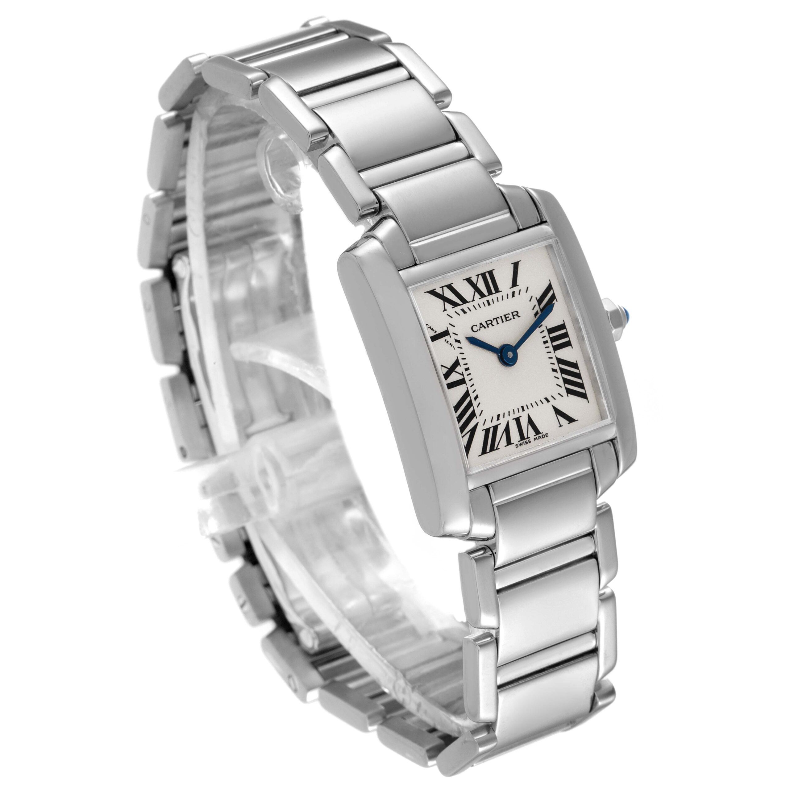 Cartier Tank Francaise White Gold Quartz Ladies Watch W50012S3
