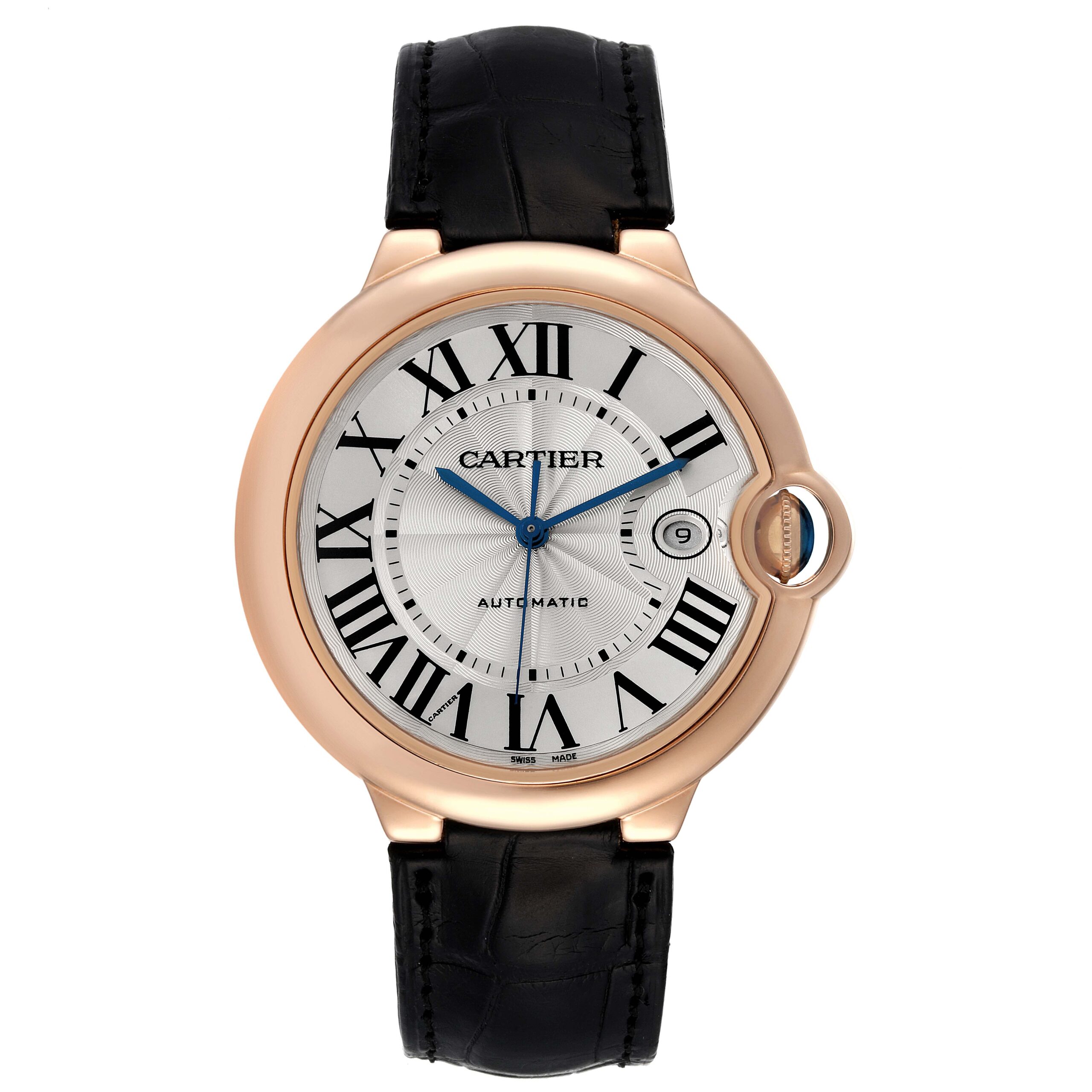 Cartier Ballon Bleu 42 mm Automatic Rose Gold Mens Watch W6900651