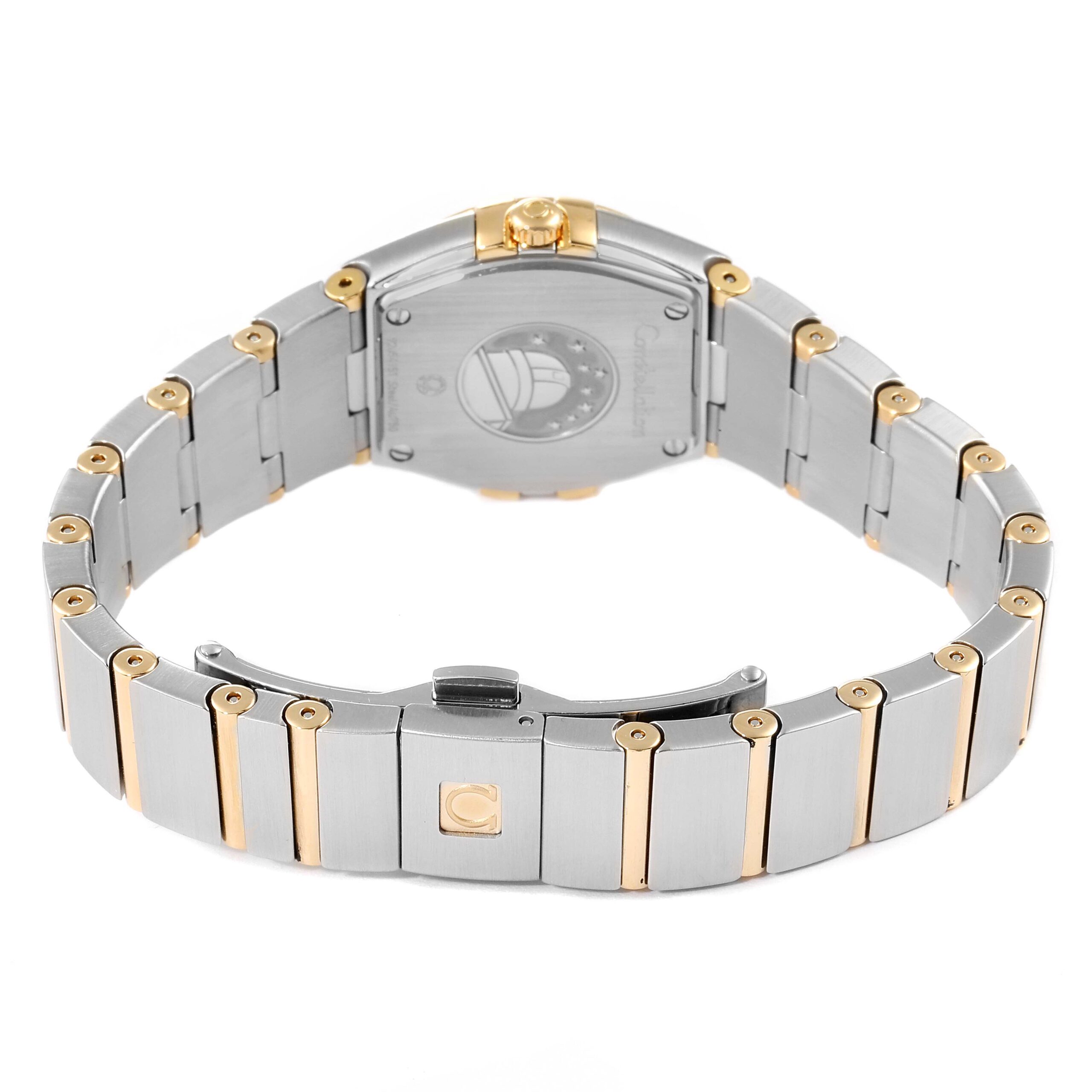 Omega Constellation Steel Yellow Gold Diamond Ladies Watch 123.25.24.60.52.001
