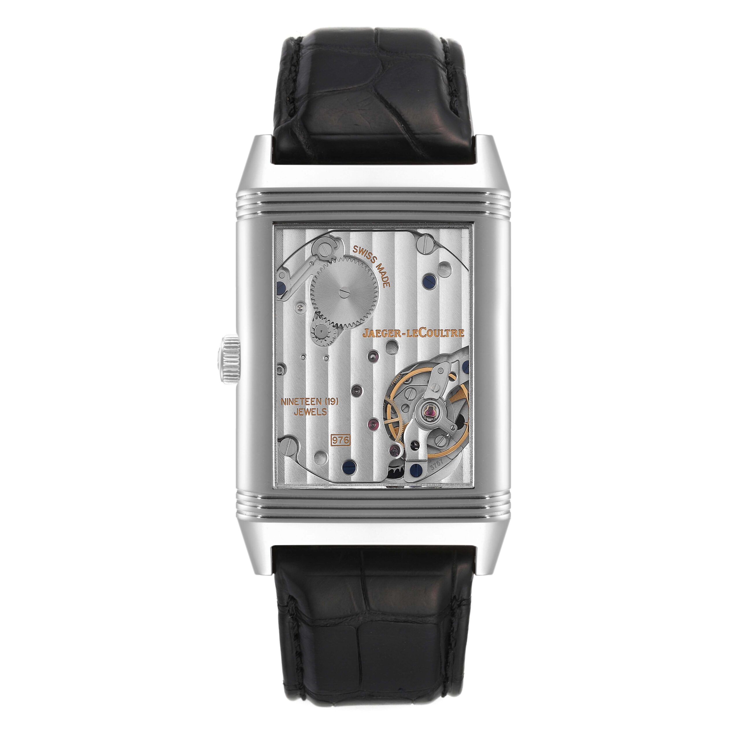 Jaeger LeCoultre Reverso Grande Steel Mens Watch 273.8.04 Q3738470