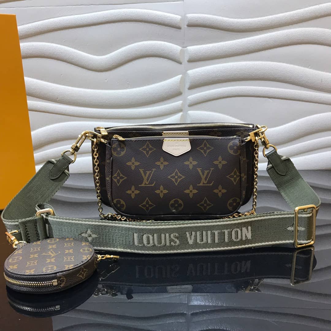 Louis Vuitton Monogram Canvas Multi Pochette Replica Green M44823