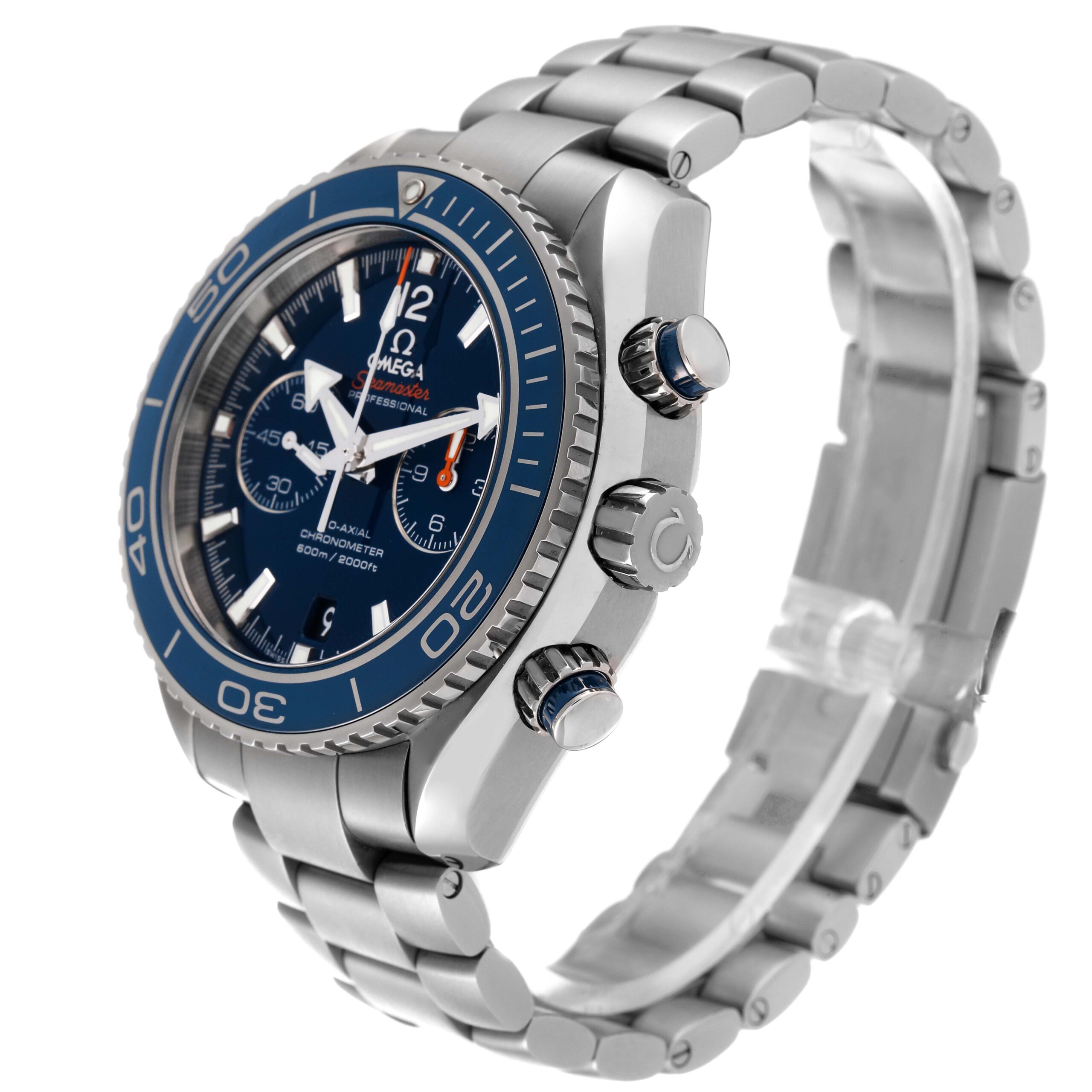 Omega Planet Ocean Chronograph Titanium Mens Watch 232.90.46.51.03.001 Box Card