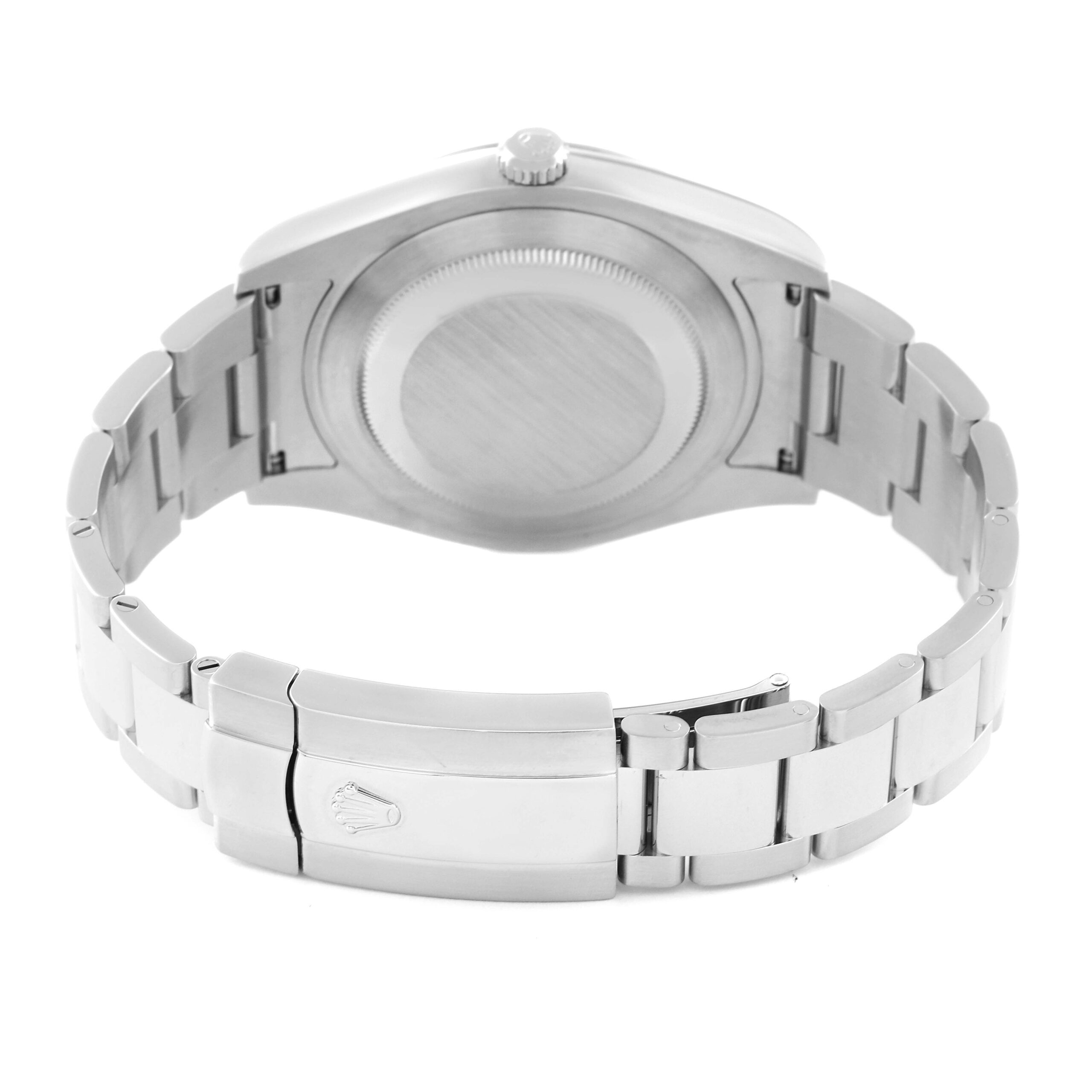 Rolex Datejust II 41 Steel White Gold Black Dial Mens Watch 116334 Box Card