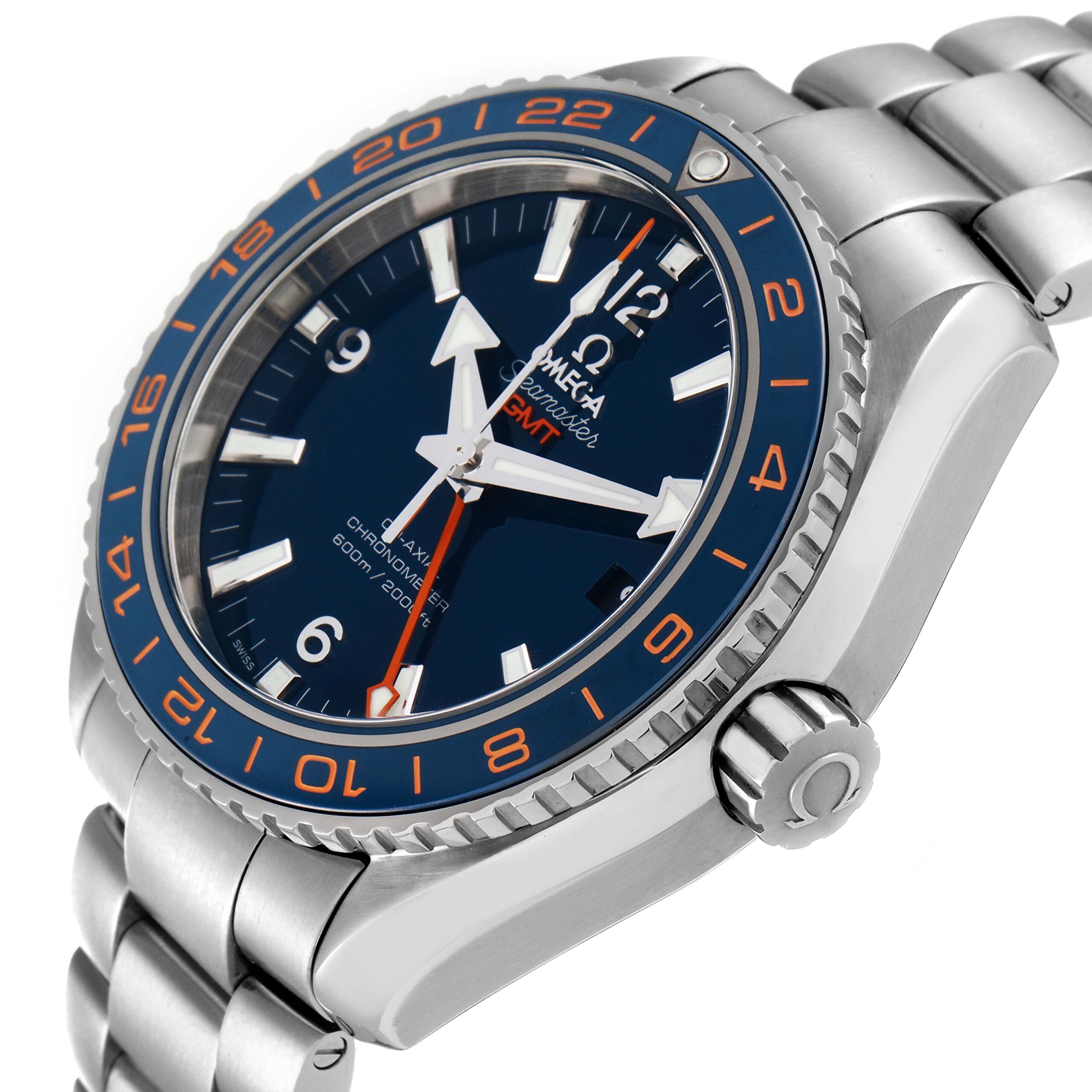 Omega Seamaster Planet Ocean GMT Mens Watch 232.30.44.22.03.001 Box Card