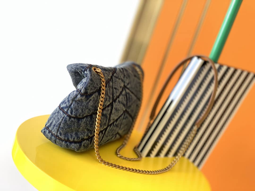 YSL Dupes Bags Saint Laurent Loulou Denim Shoulder Bag