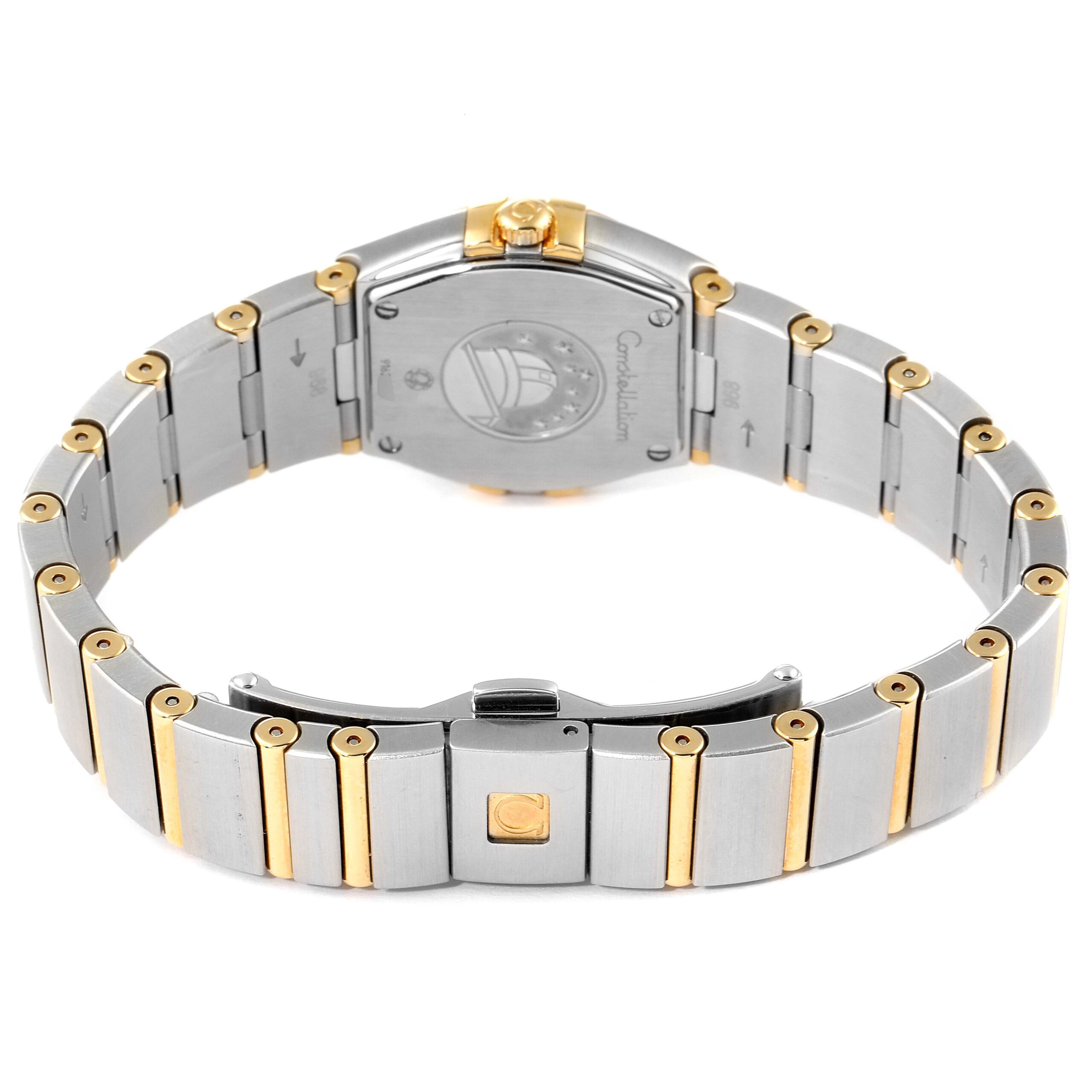 Omega Constellation Star Steel Yellow Gold Diamond Ladies Watch 123.25.24.60.05.001