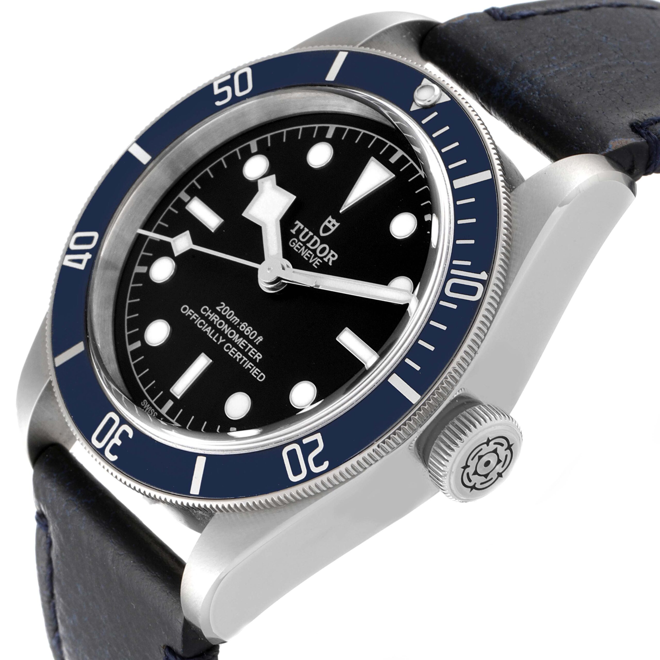 Tudor Black Bay Blue Bezel Steel Mens Watch 79230