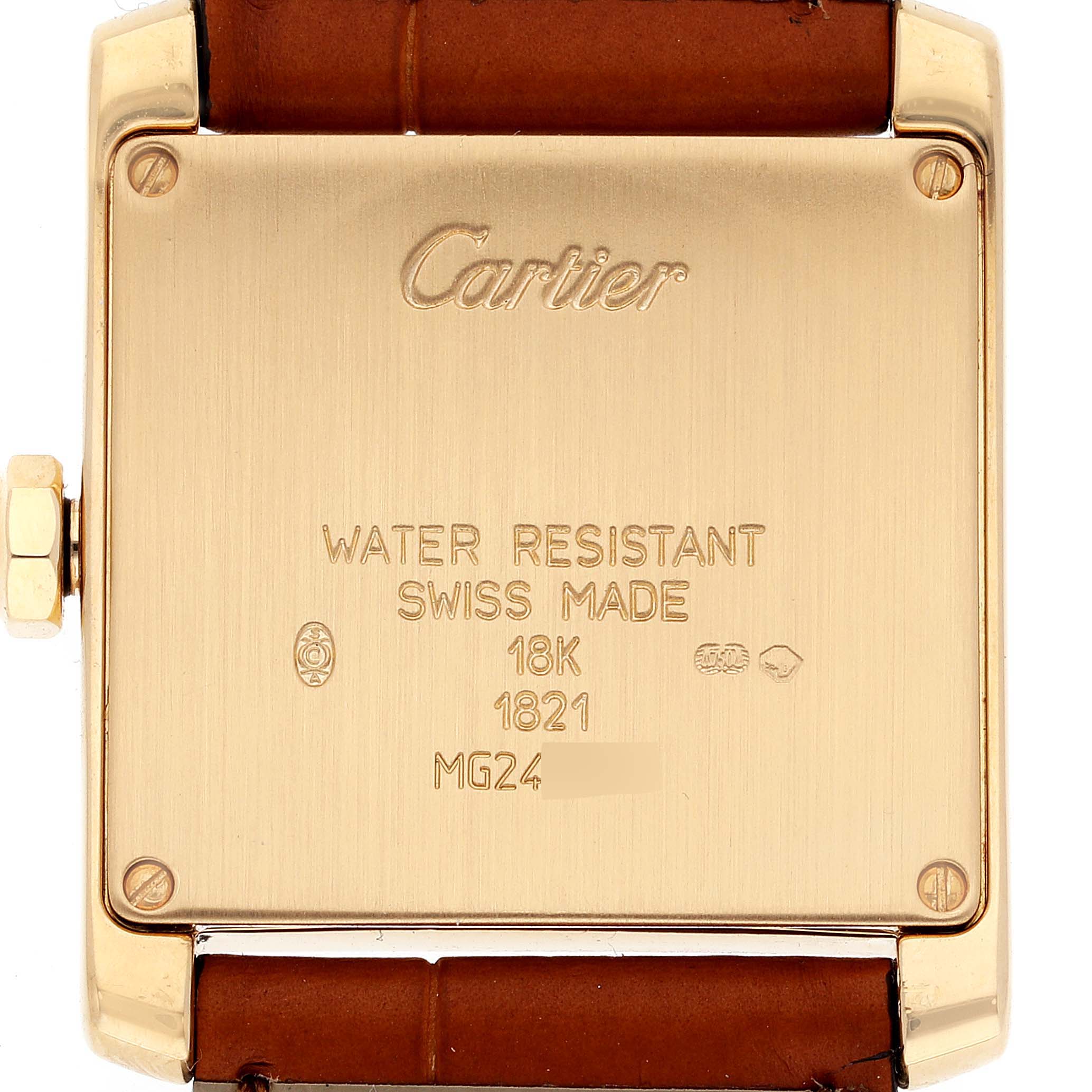 Cartier Tank Francaise Midsize Yellow Gold Ladies Watch W5000356