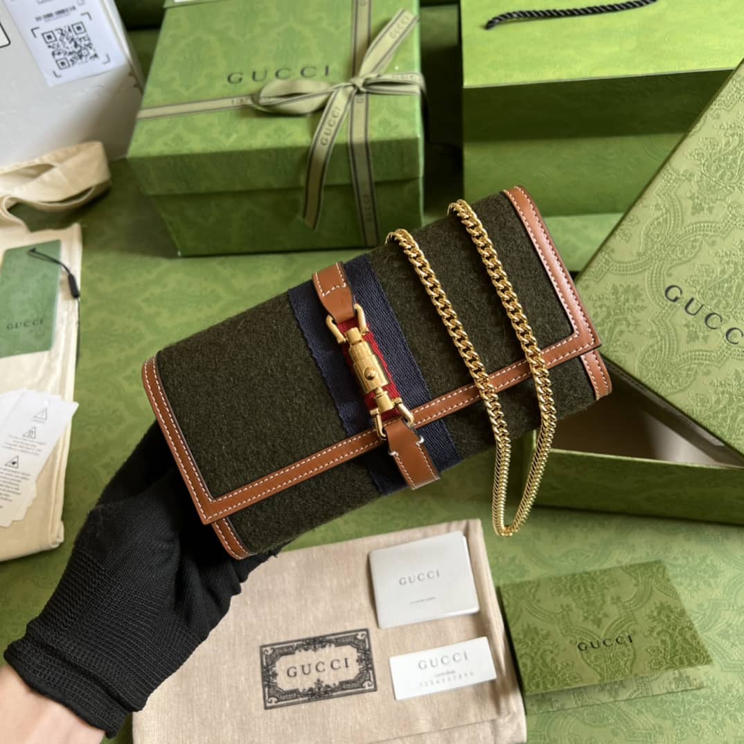 Gucci Jackie 1961 Shoulder Bag Chain Wallet Replica 652681