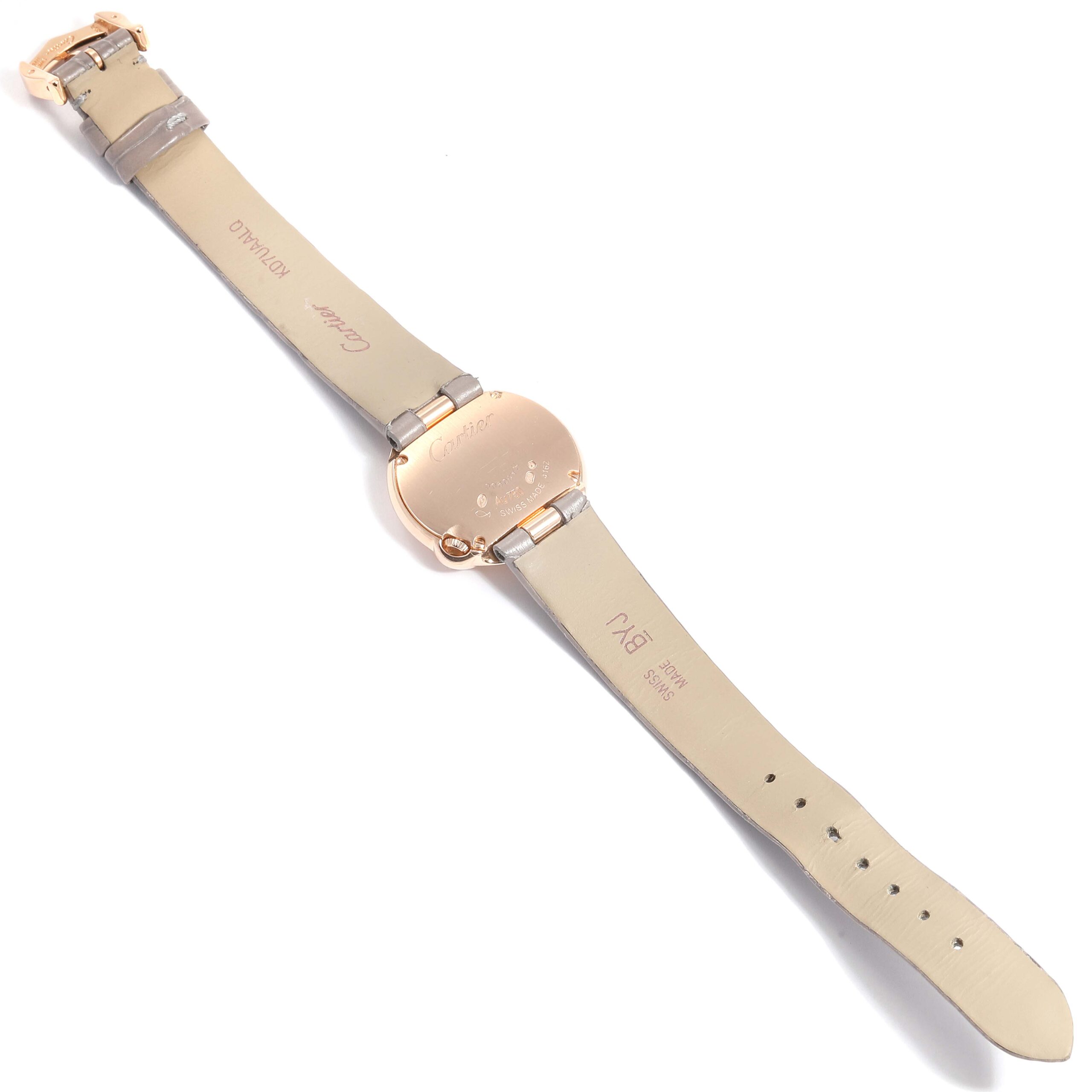 Cartier Ballon Blanc Rose Gold Diamond Ladies Watch WGBL0002 Box Card