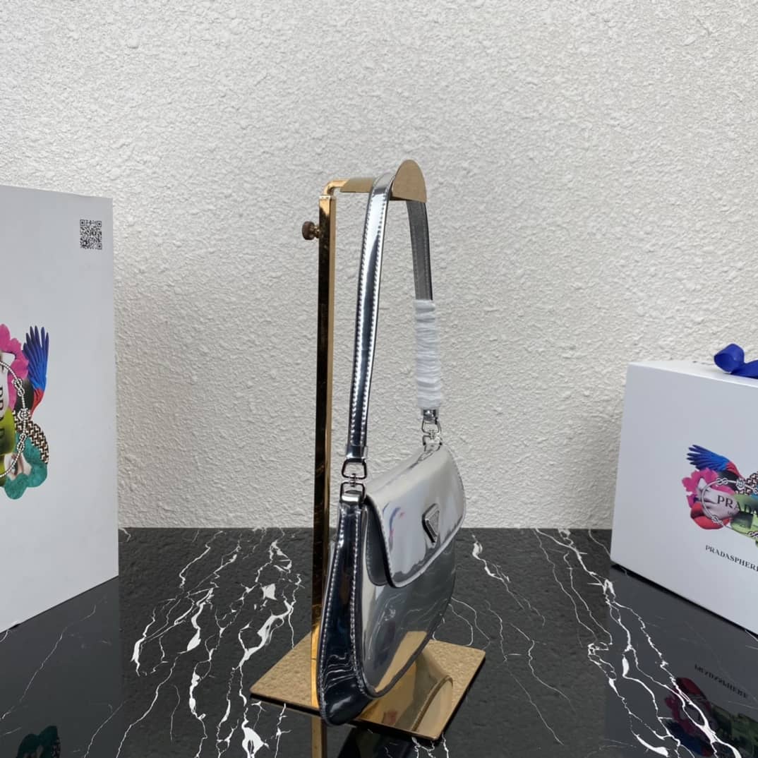 Prada Cleo Bag Dupe Brushed Leather Flap Replica Shoulder Bag